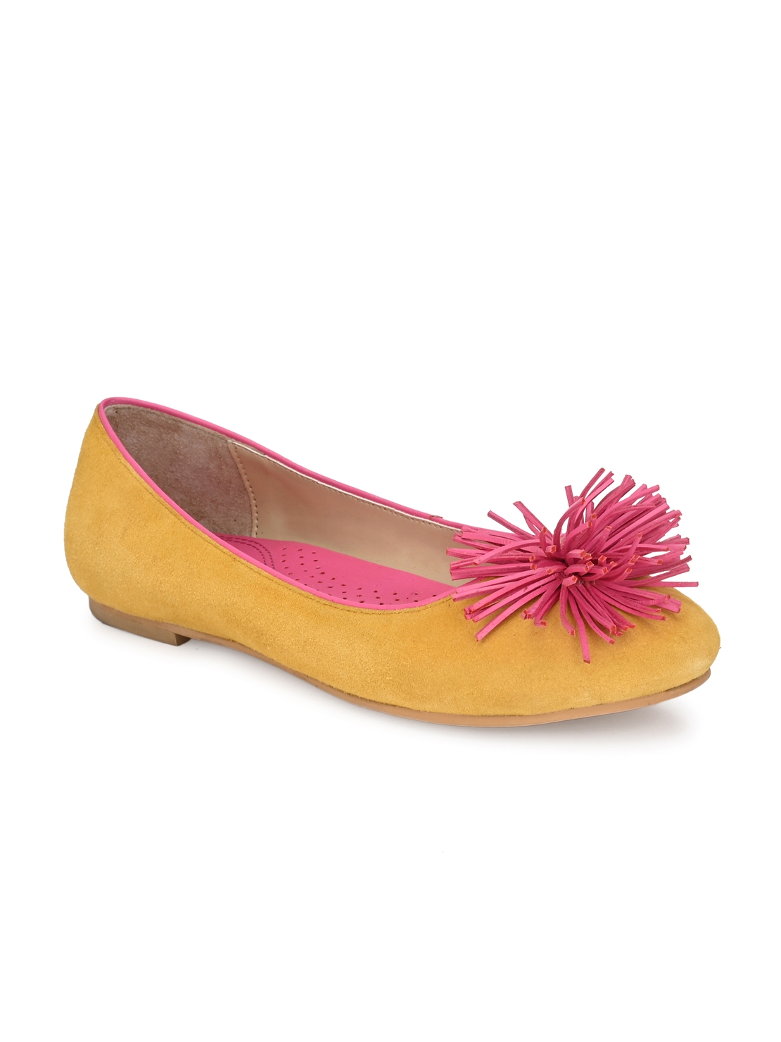 AADY AUSTIN | Aady Austin Women's Trendy Yellow Round Toe Flats