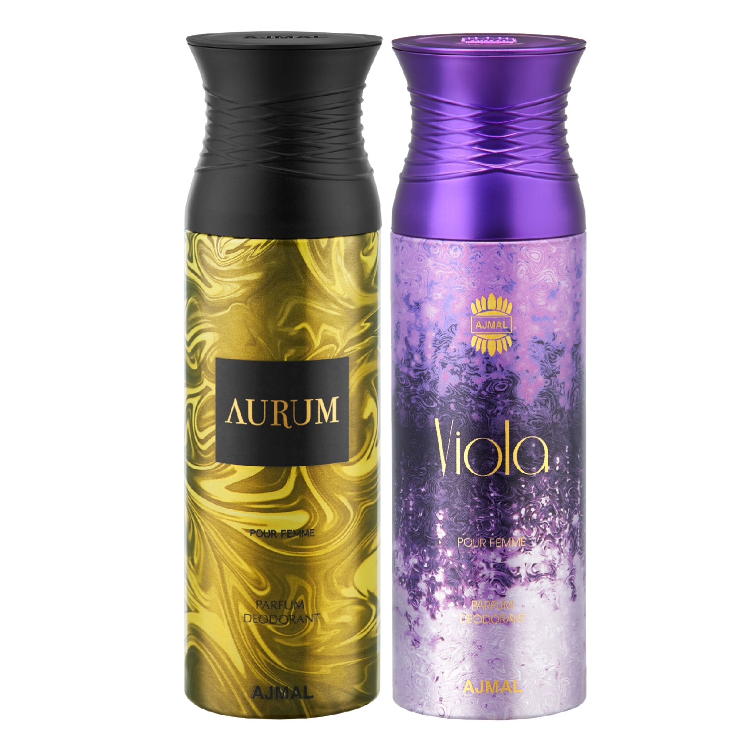 Ajmal | Ajmal Aurum & Viola Deodorants Gift For Women (200 ml, Pack of 2)