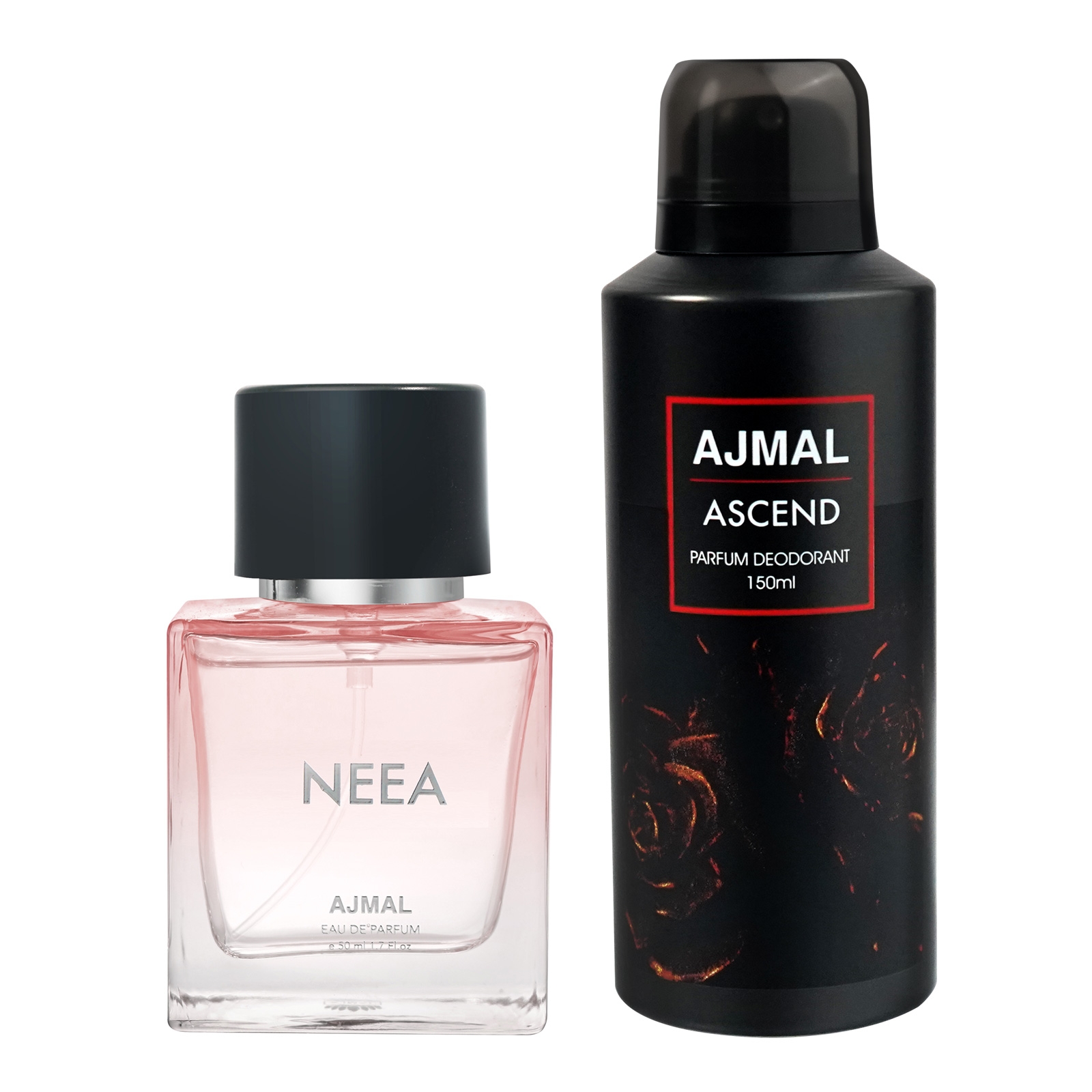Ajmal Neea Eau De Perfume 50ML & Ascend Deodorant 150ML Long Lasting Scent Spray Office Wear Gift For Man and Women Online Exclusive