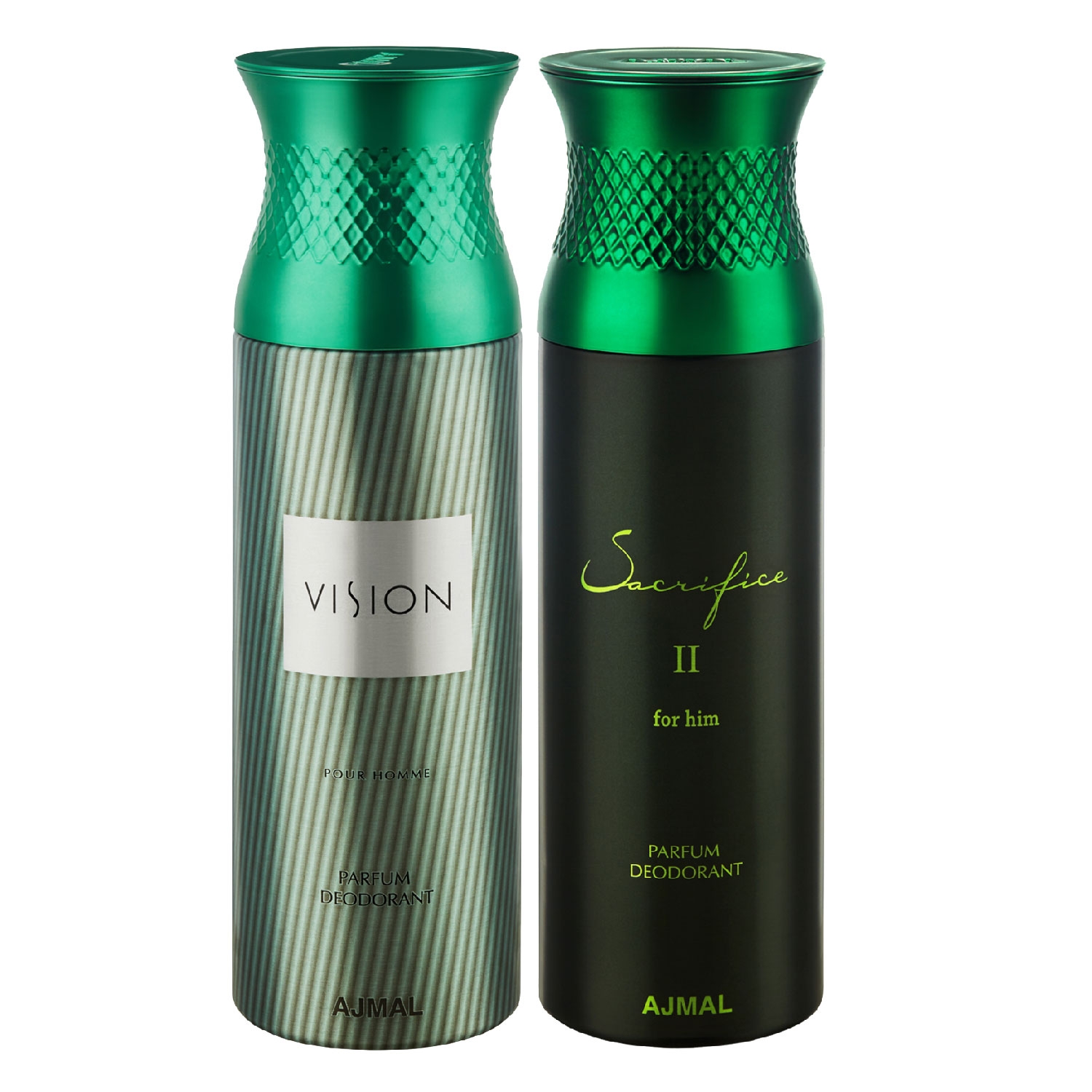 Ajmal | Ajmal Sacrifice II Him & Vision Deodorants Gift For Men (200 ml, Pack of 2)