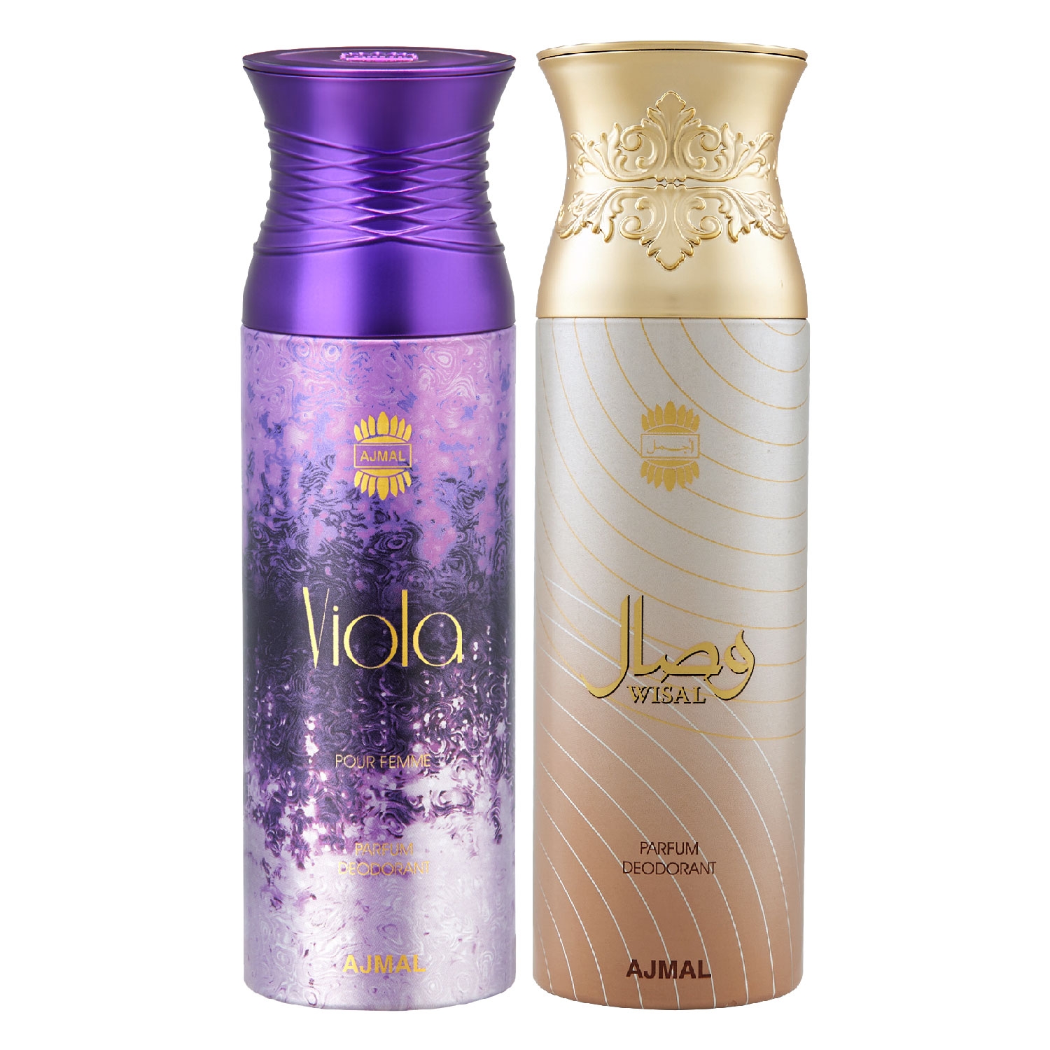 Ajmal | Ajmal Viola & Wisal Deodorant Spray Gift For Women (200 ml, Pack of 2)