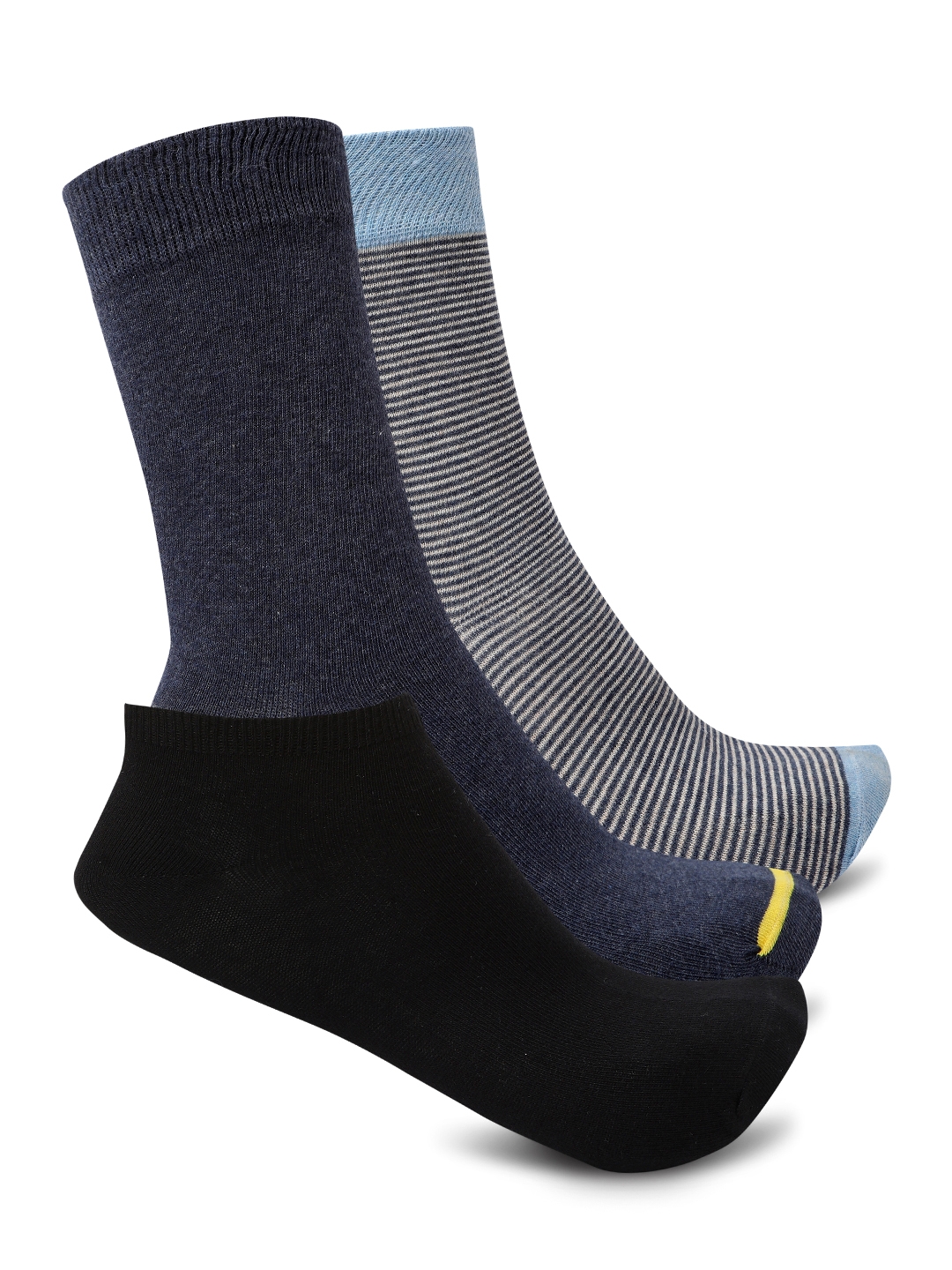 Smarty Pants | Smarty Pants men's pack of 3 solid and printed cotton socks.