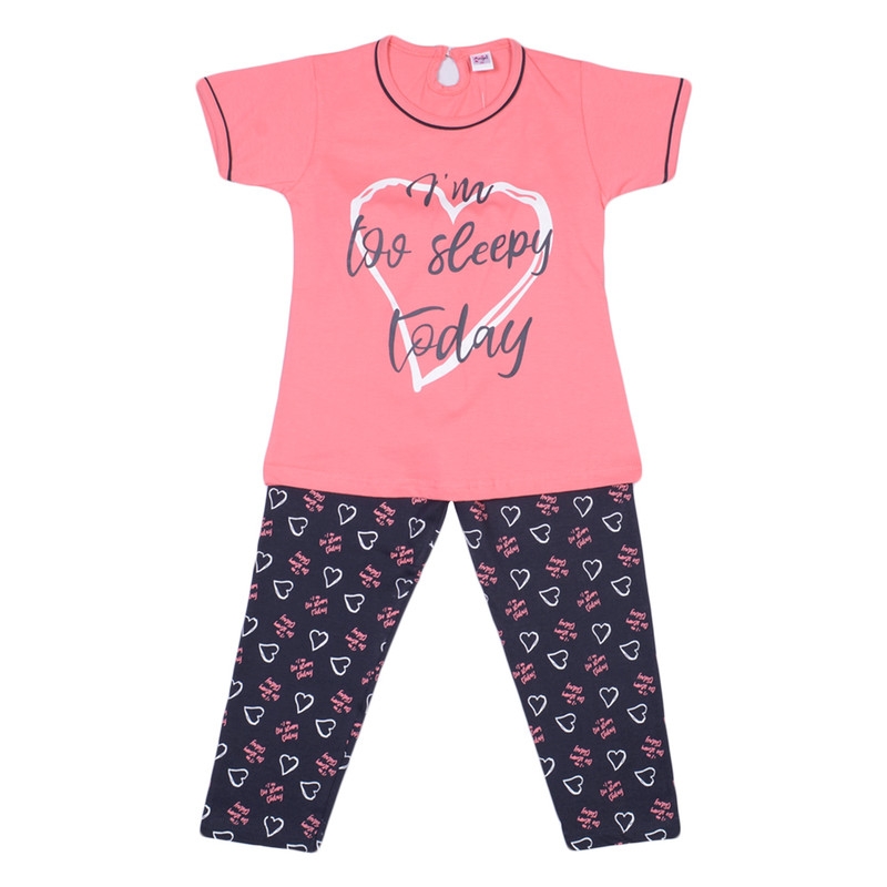 Albion | ALBION KIDS GIRLS PICCADELY NIGHT SUIT CORAL