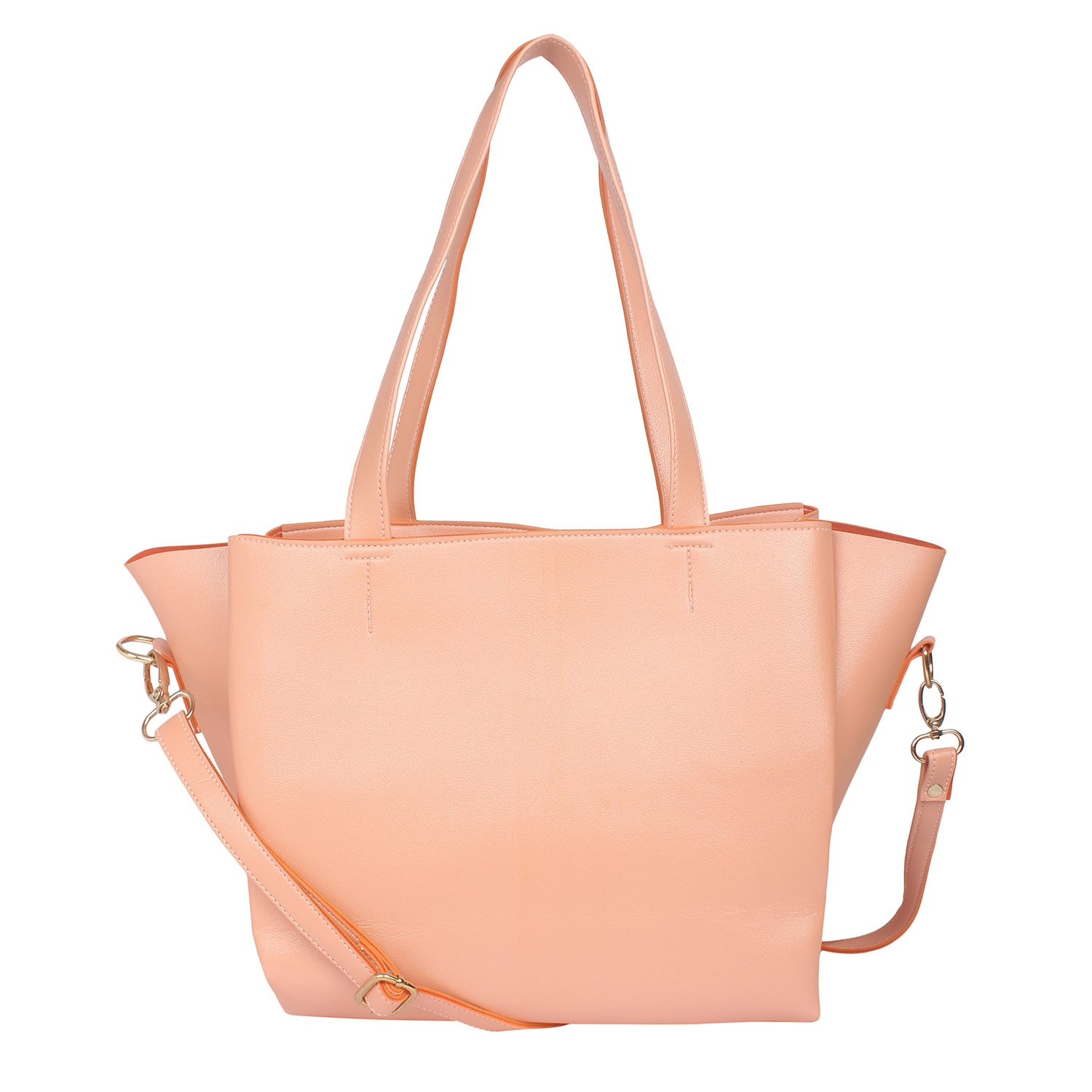 Aliado | Aliado Pink Artificial Leather Zipper Closure Handbag