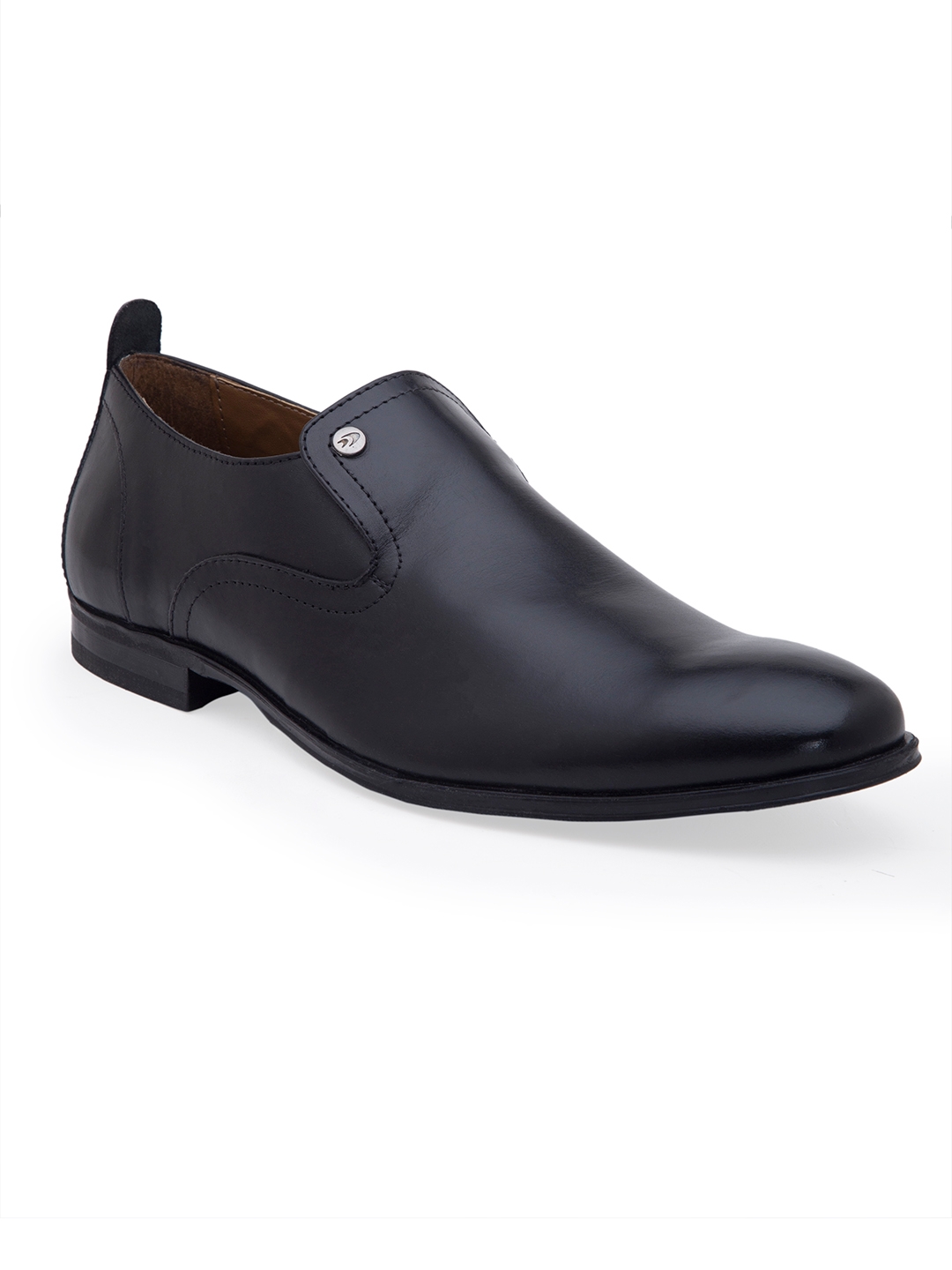 Allen Cooper | Allen Cooper Black Slip On Formal Shoes For Men