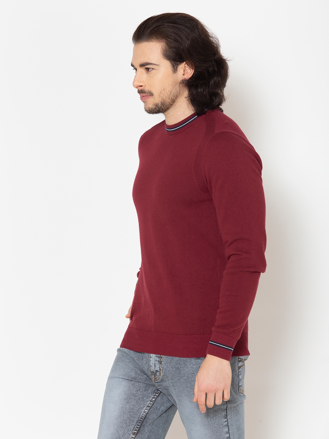 Allen Cooper | Allen Cooper Round Neck Sweater For Men