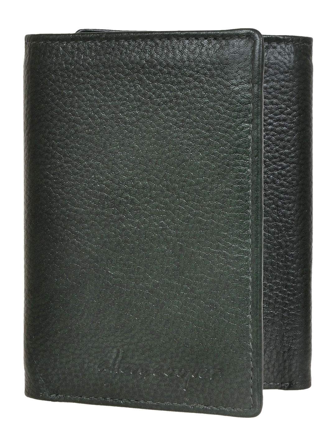 Allen Cooper | Allen Cooper Green Leather Wallets For Men