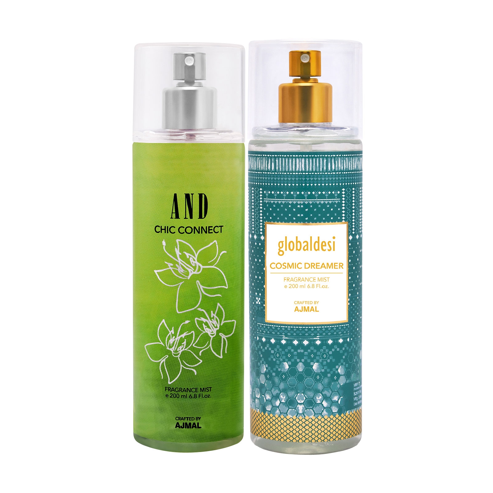AND Crafted By Ajmal | AND Chi Connect Body Mist 200ML & Global Desi Cosmic Dreamer Body Mist 200ML 