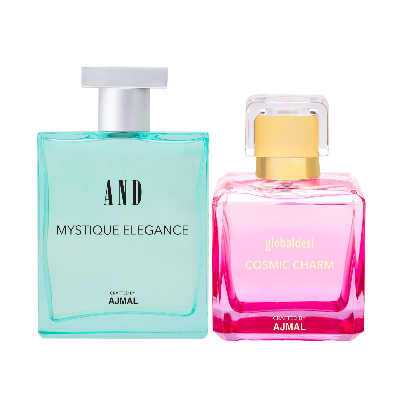 AND Crafted By Ajmal | AND Mystique Elegance EDP 50ML & Global Desi Cosmic Charm EDP 50ML 