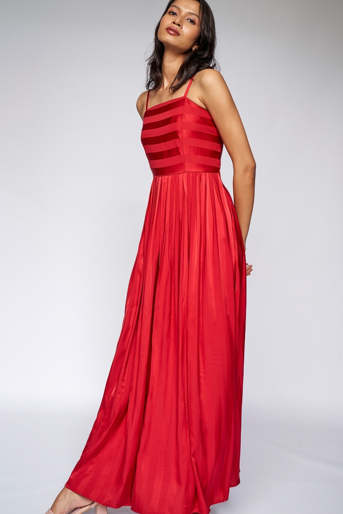 AND RED GOWN