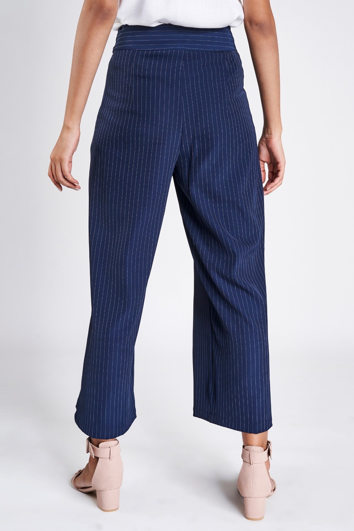 AND | Navy Blue Striped Bottom