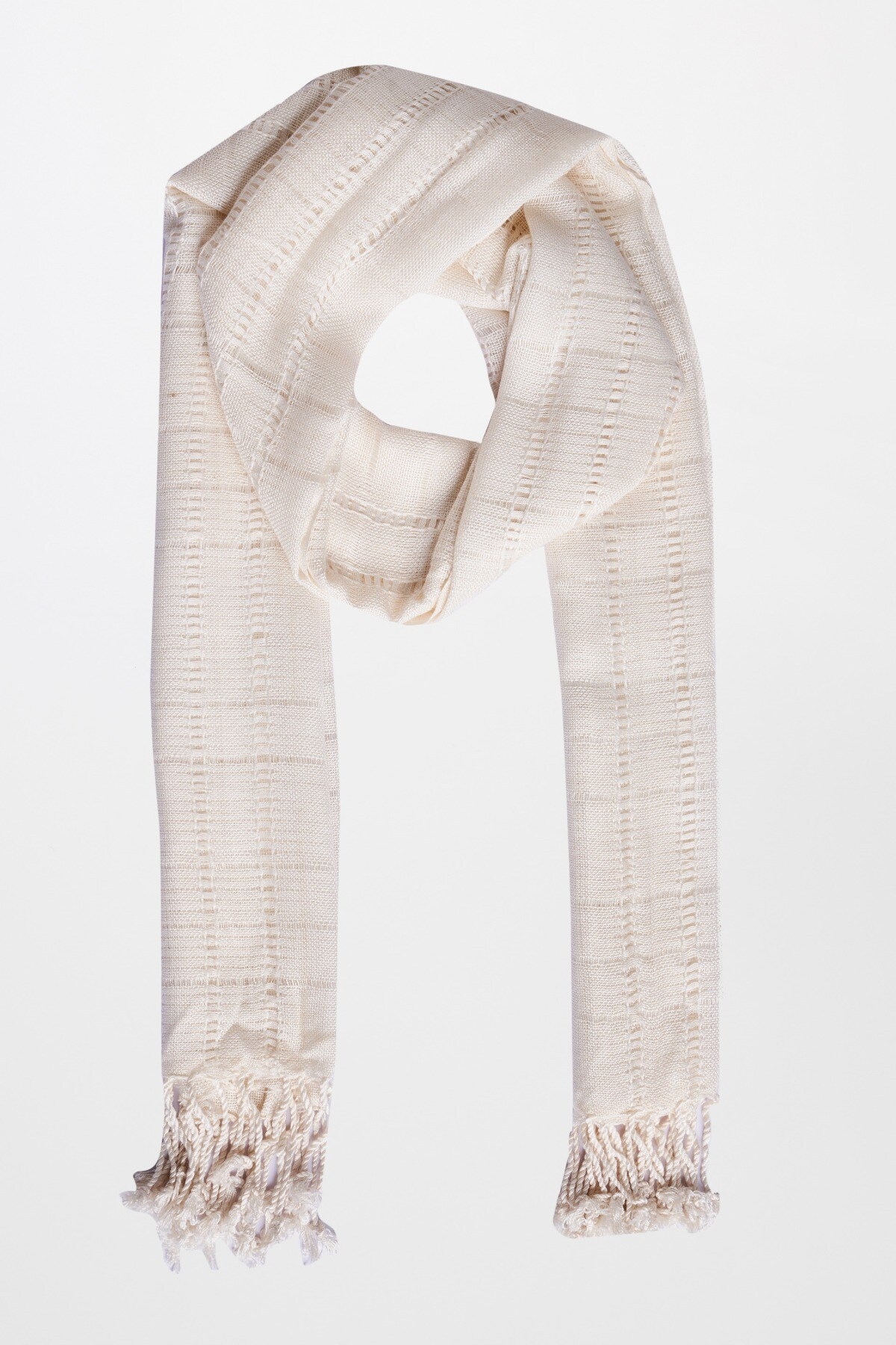 AND | Off White Viscose Scarf