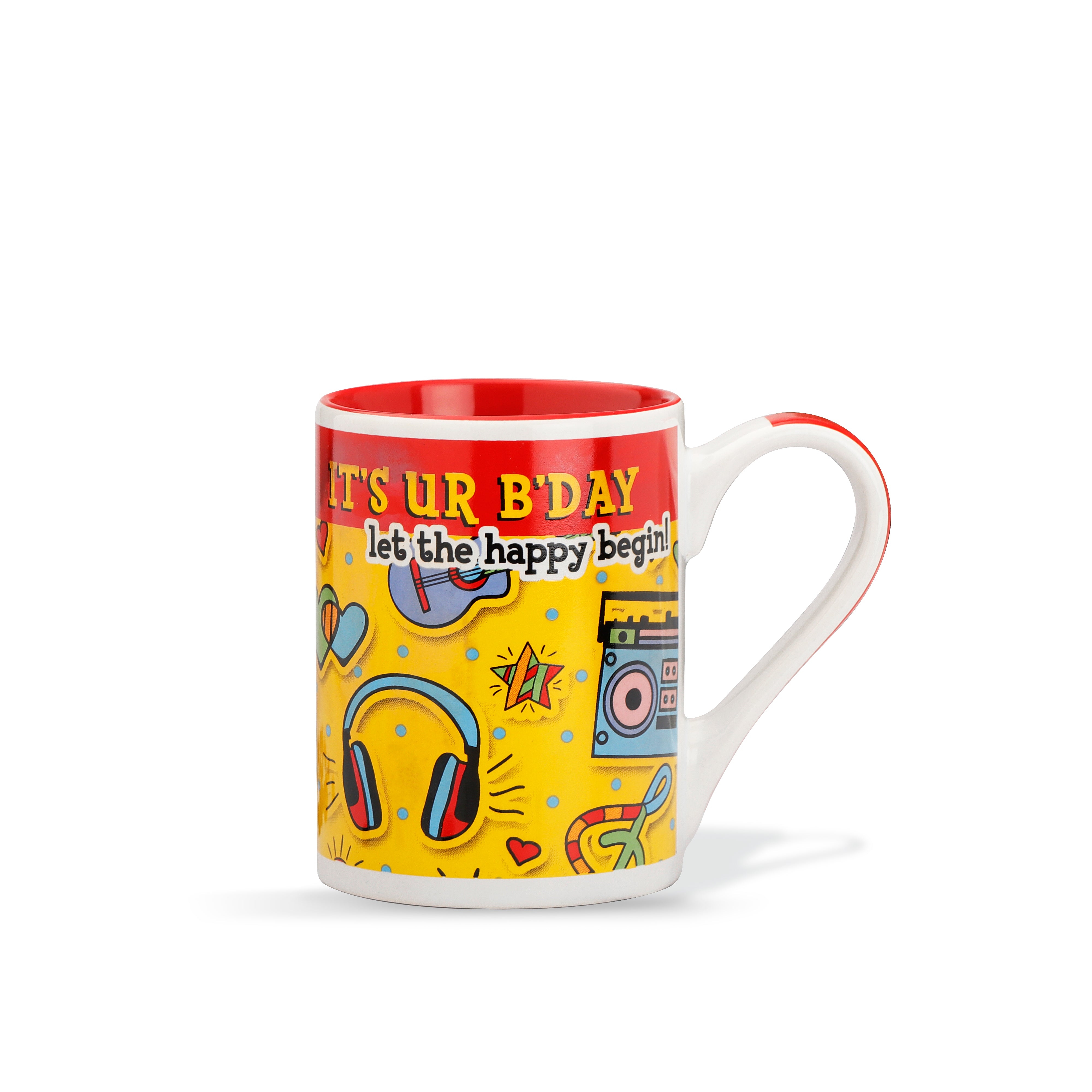 Archies | Archies ceremic Birthday  coffee mug " IT'S UR B'BAY let the happy begin ! "  printed for gifting someone
