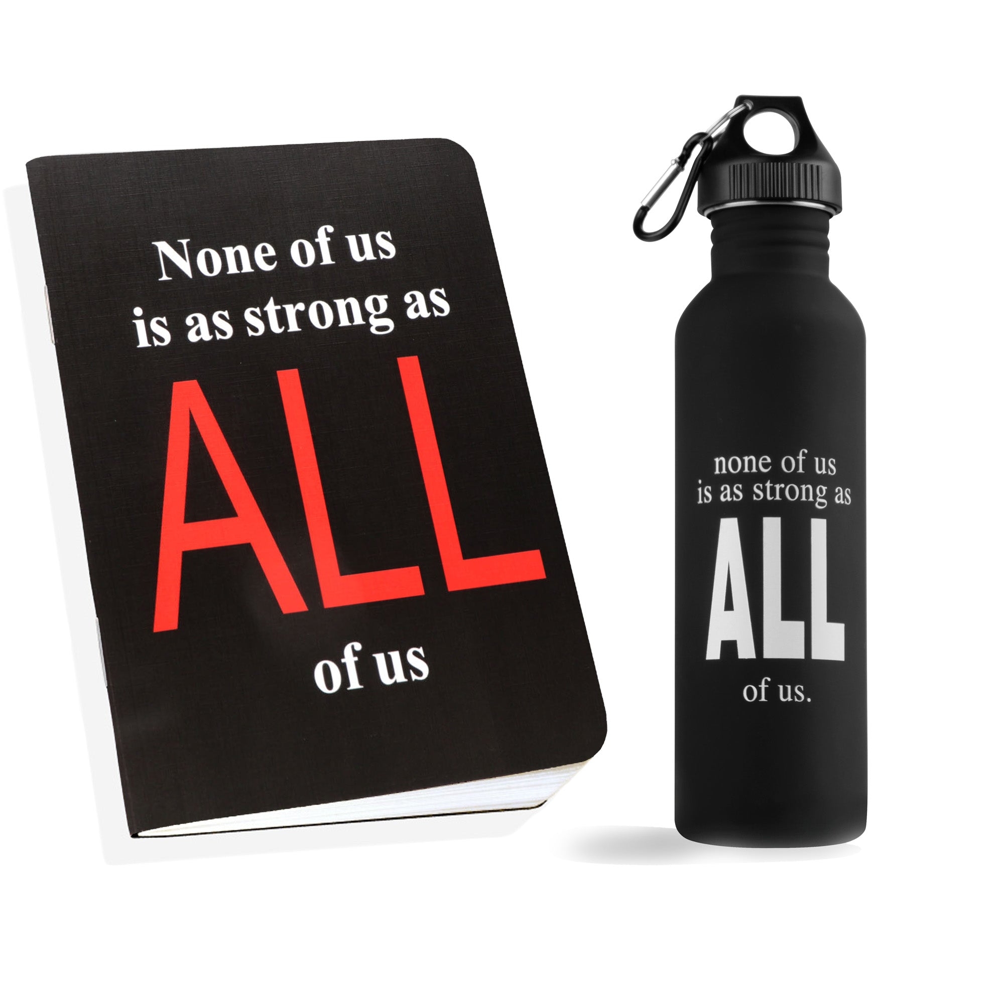 Archies | Archies Printed Stainless Steel Sipper Water Bottle  & Notebook combo  With Corporate Quote Theme