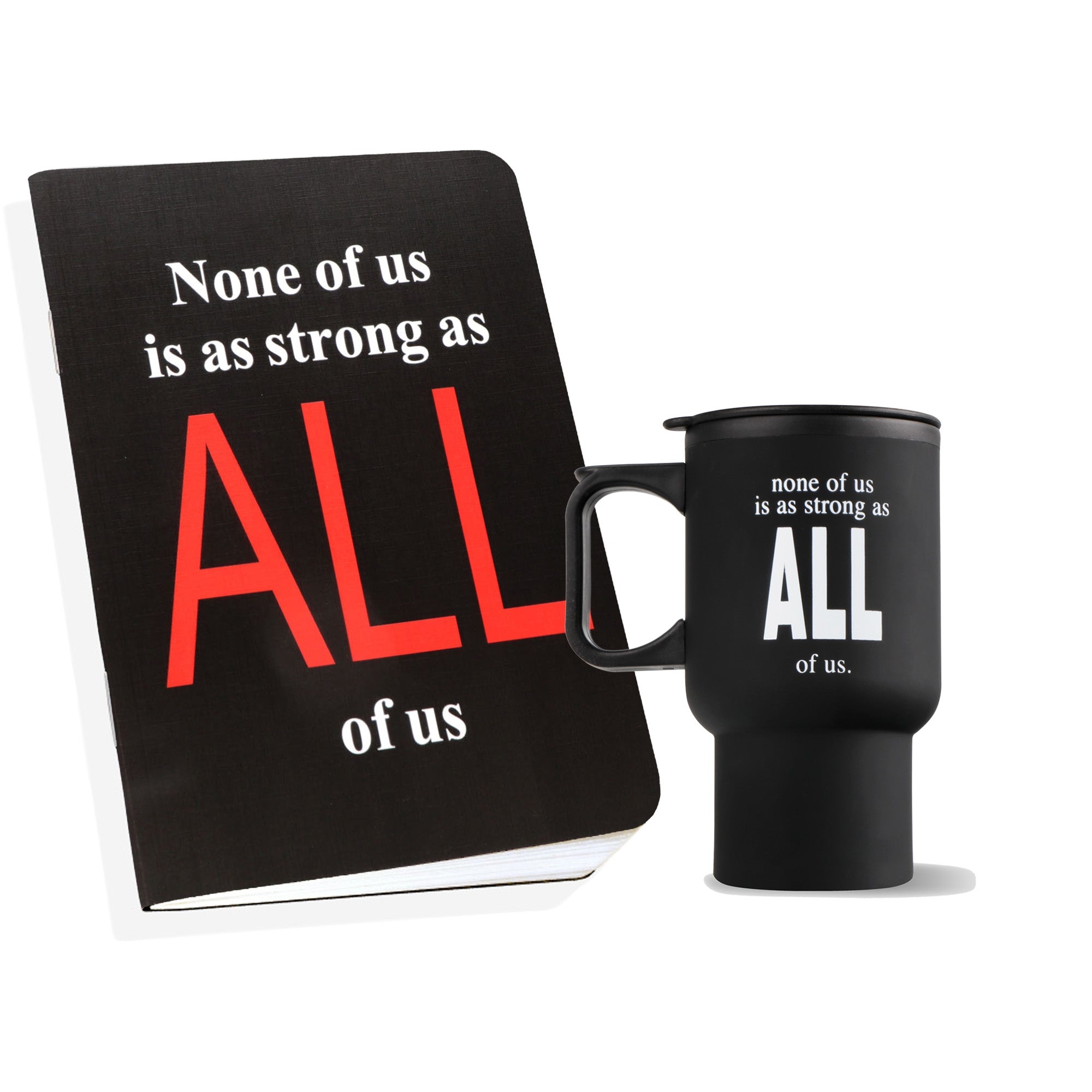 Archies | Archies Printed Hard PrasticTravel Sipper & Notebook combo  with Corporate Quote Theme