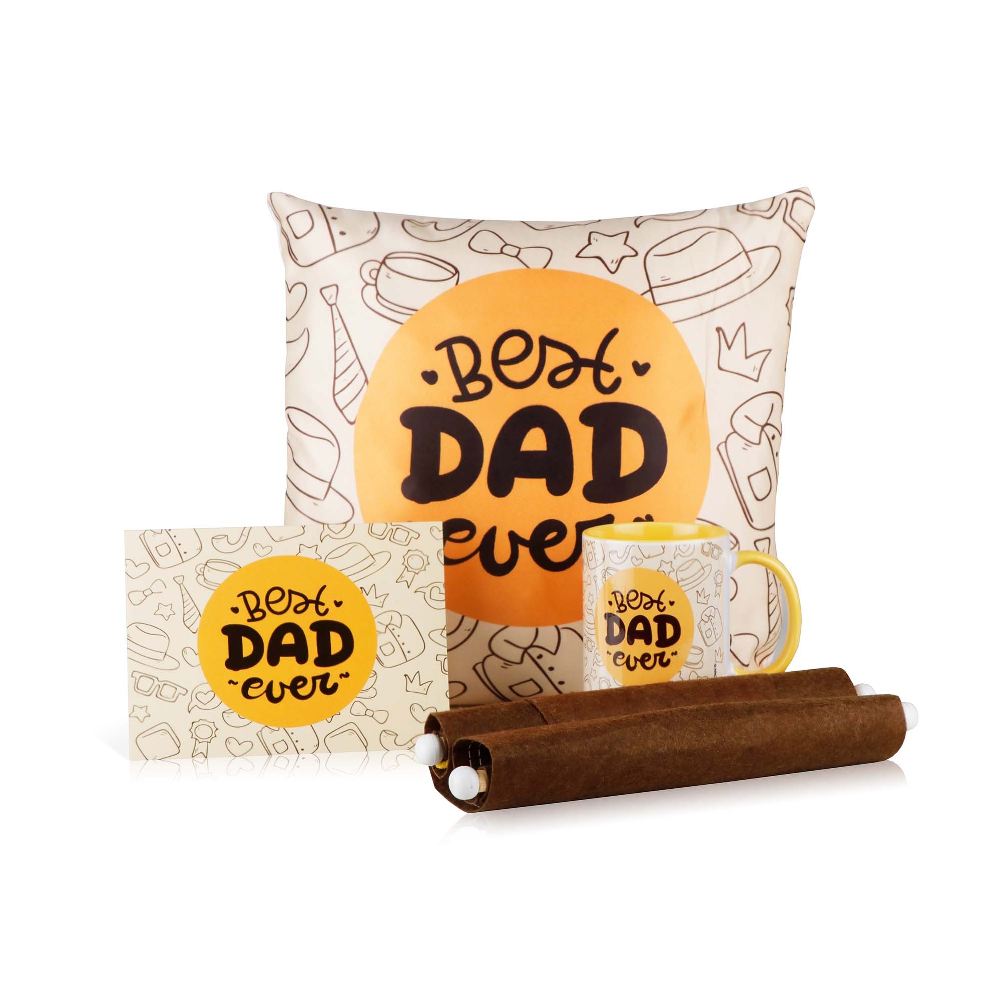 Archies | Archies Father's day combo gift pack MUG CUSHION SCROL GREETING CARD WITH envelope