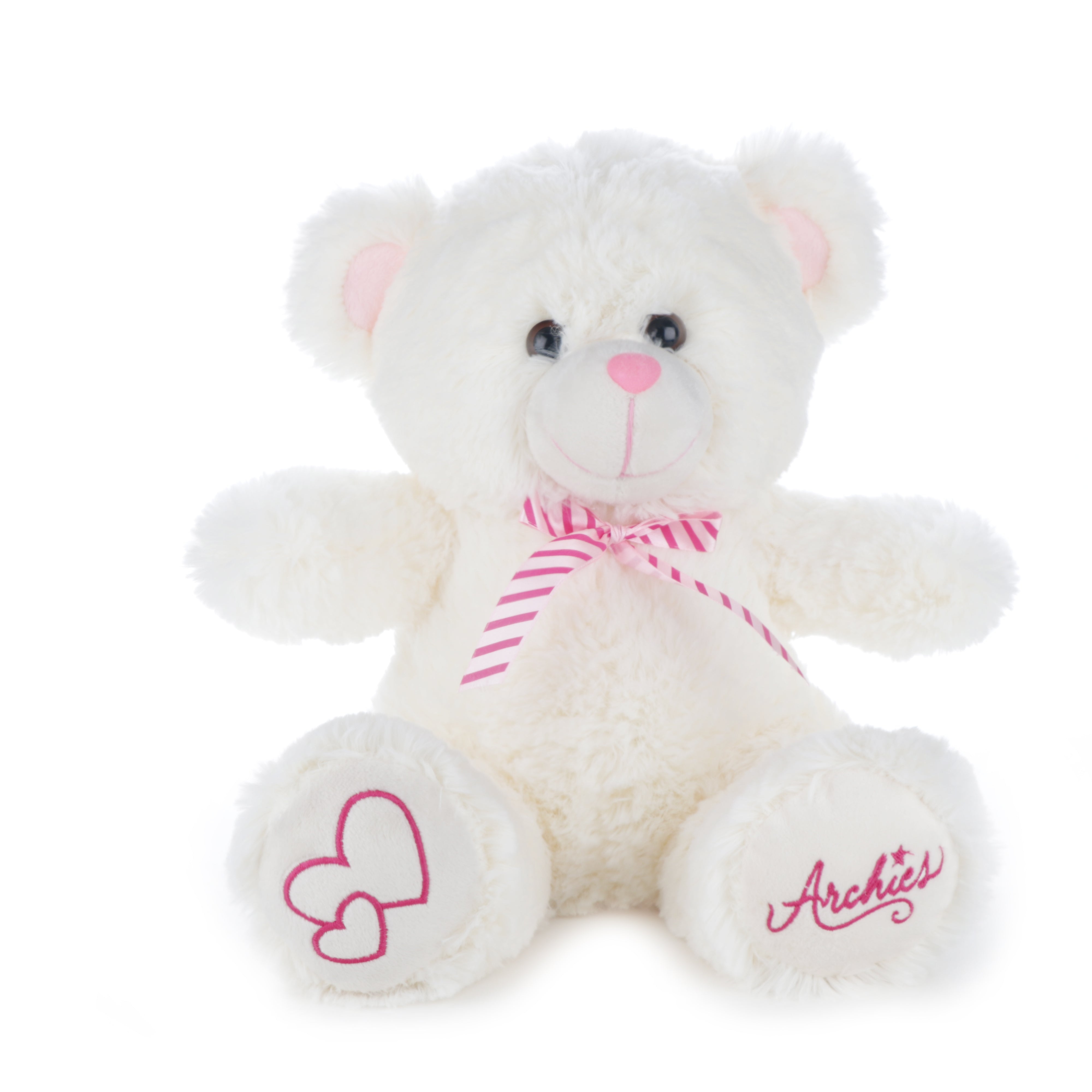 Archies | Archies Soft Toys  Teddy, Soft Toys, Teddy Bear For Girls, Soft Toys For Kids, Birthday Gift For Girls,Wife, Boyfriend, Husband White Bear with Pink Bow