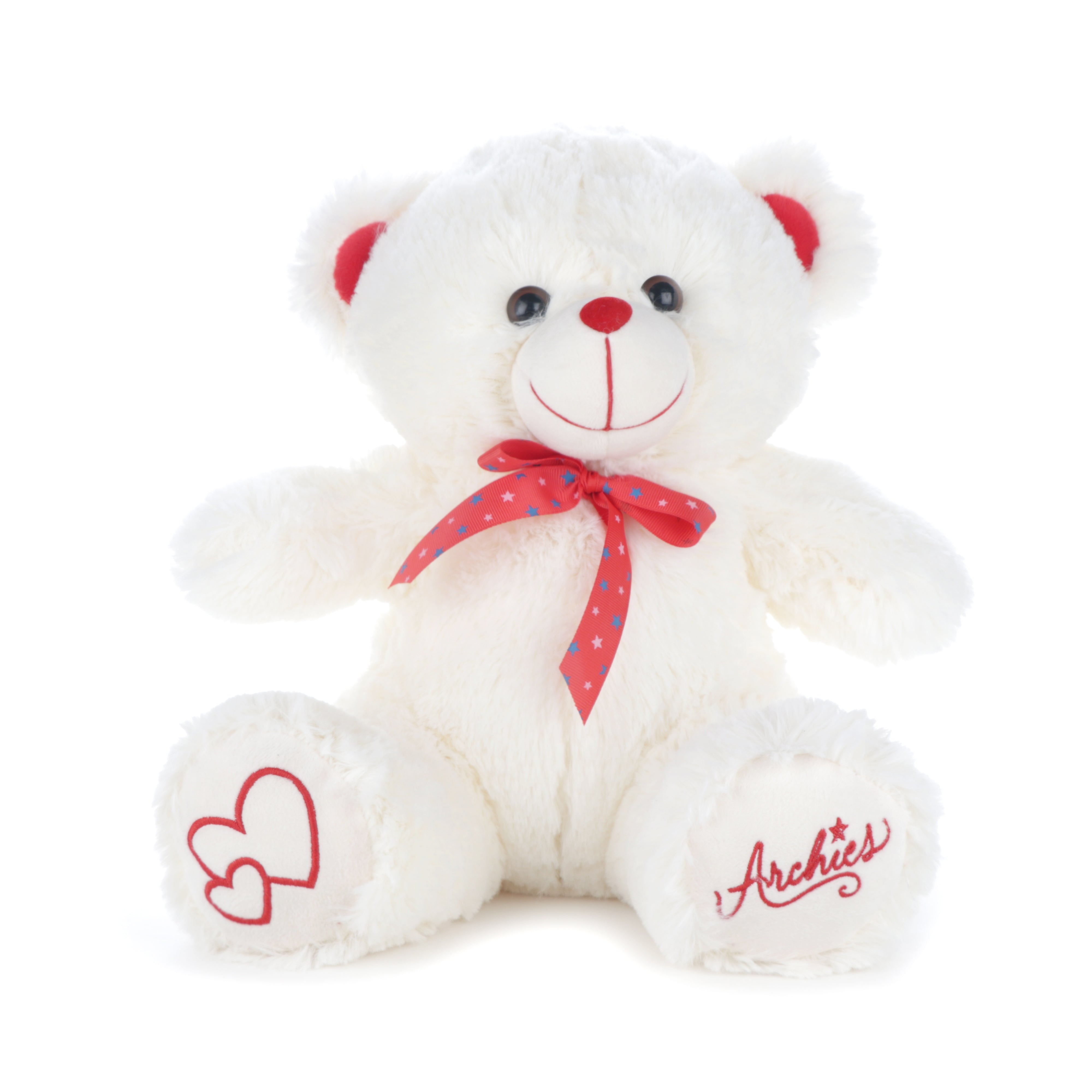 Archies | Archies Soft Toys  Teddy, Soft Toys, Teddy Bear For Girls, Soft Toys For Kids, Birthday Gift For Girls,Wife, Boyfriend, Husband White Bear with Red Bow