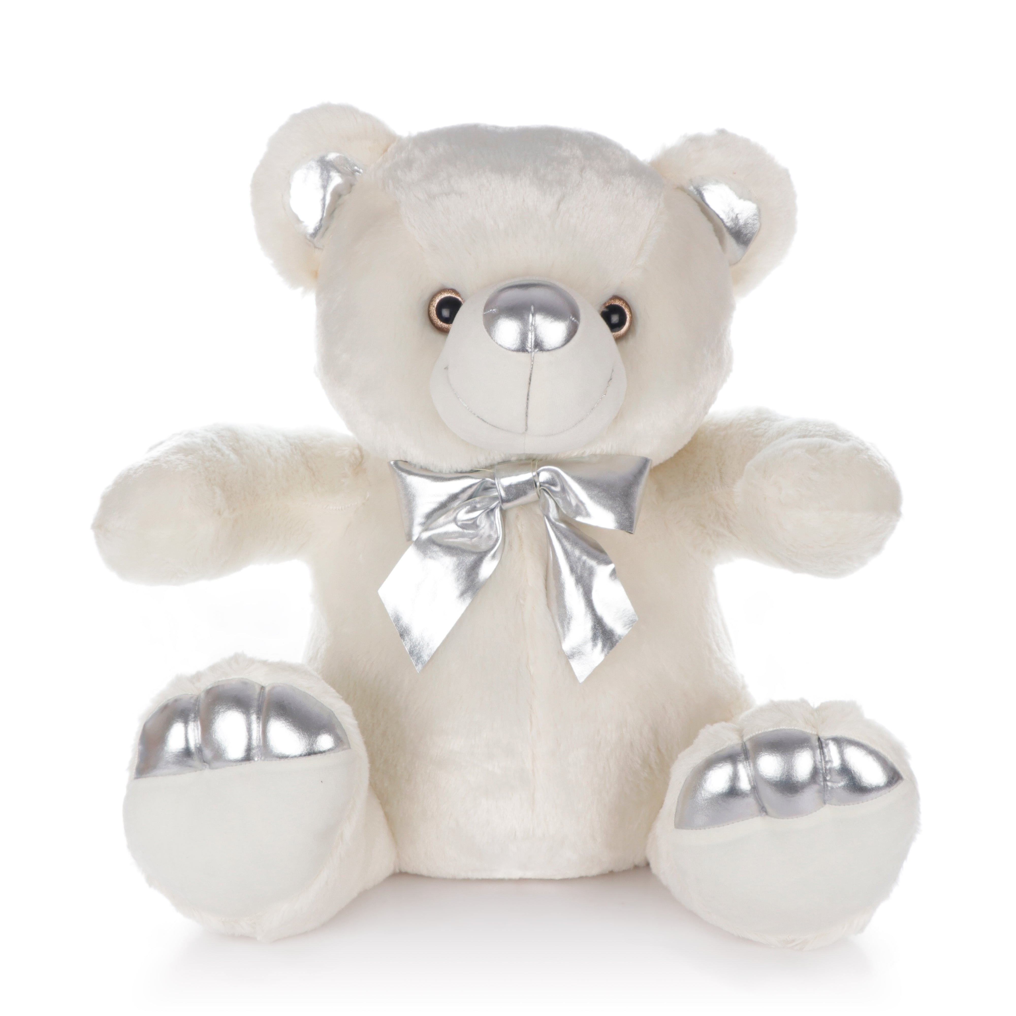 Archies | Archies Soft Toys, Teddy Bear For Girls, Soft Toys Boyfriend, Husband For Kids, Birthday Gift For Girls,Wife,   White Teddy Bear with Golden Paws - 55CM