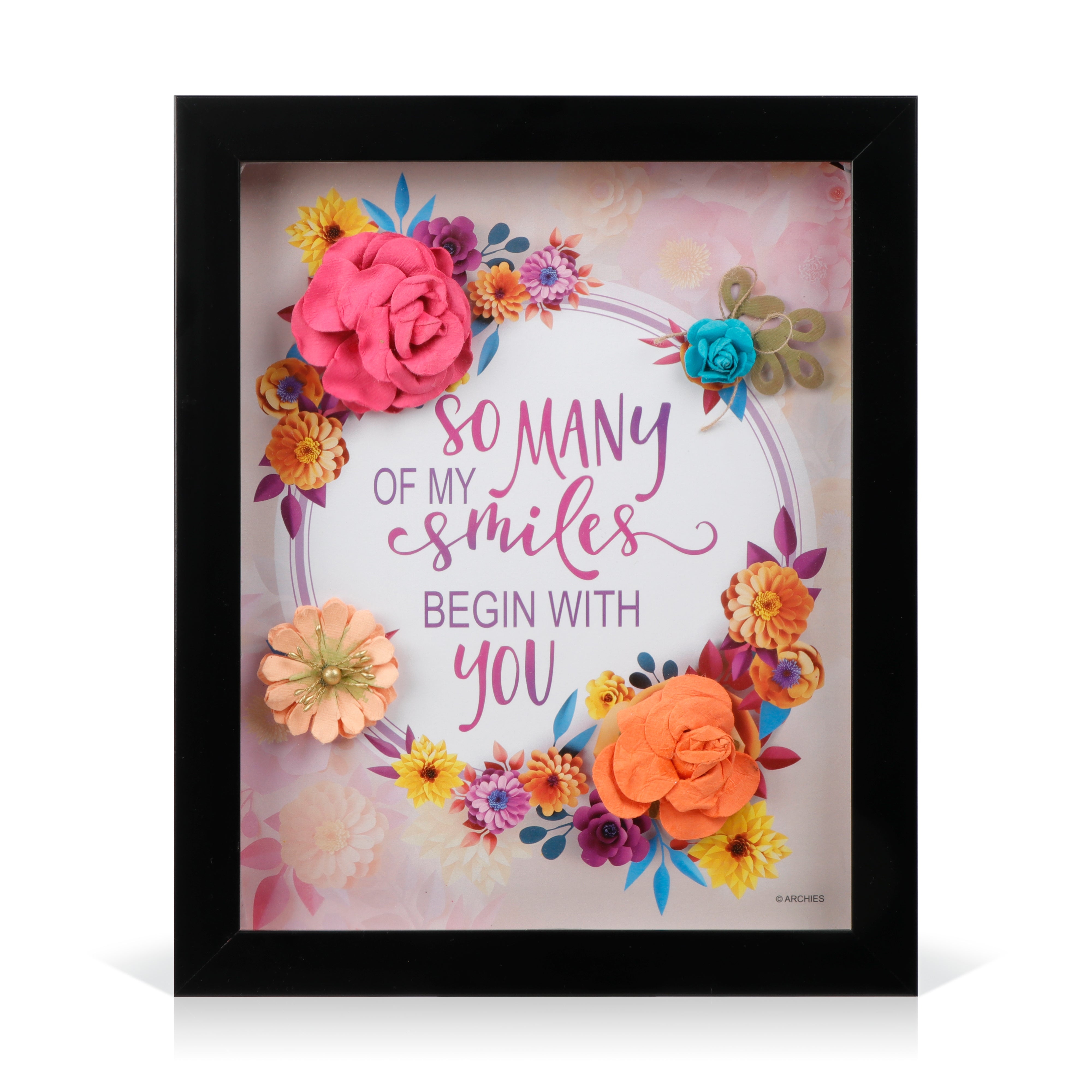 Archies | Archies KEEPSAKE QUOTATION - SO MANY OFSMILES ... For gifting and Home décor