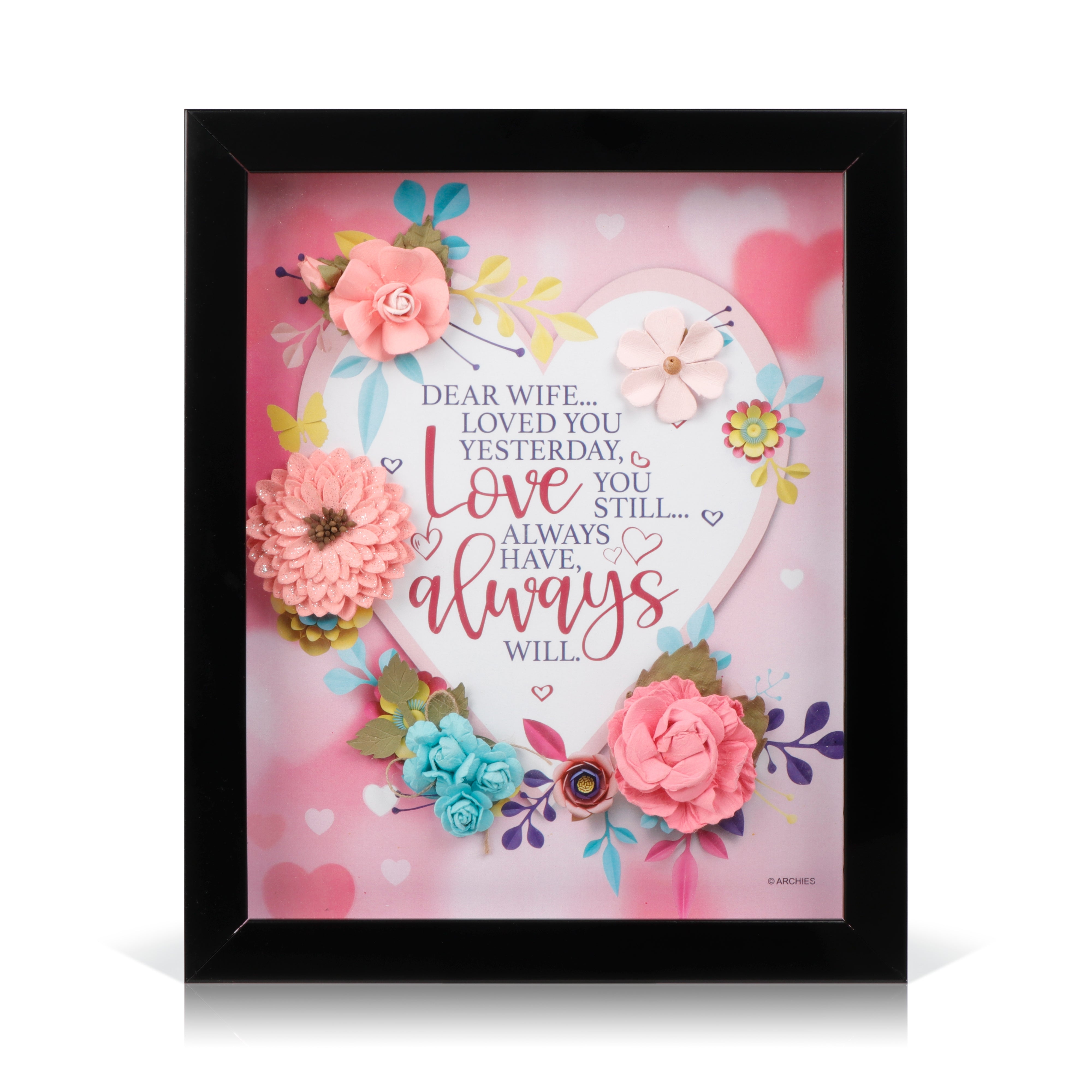 Archies | Archies KEEPSAKE QUOTATION - DEAR WIFE LOVED ..... For gifting and Home décor