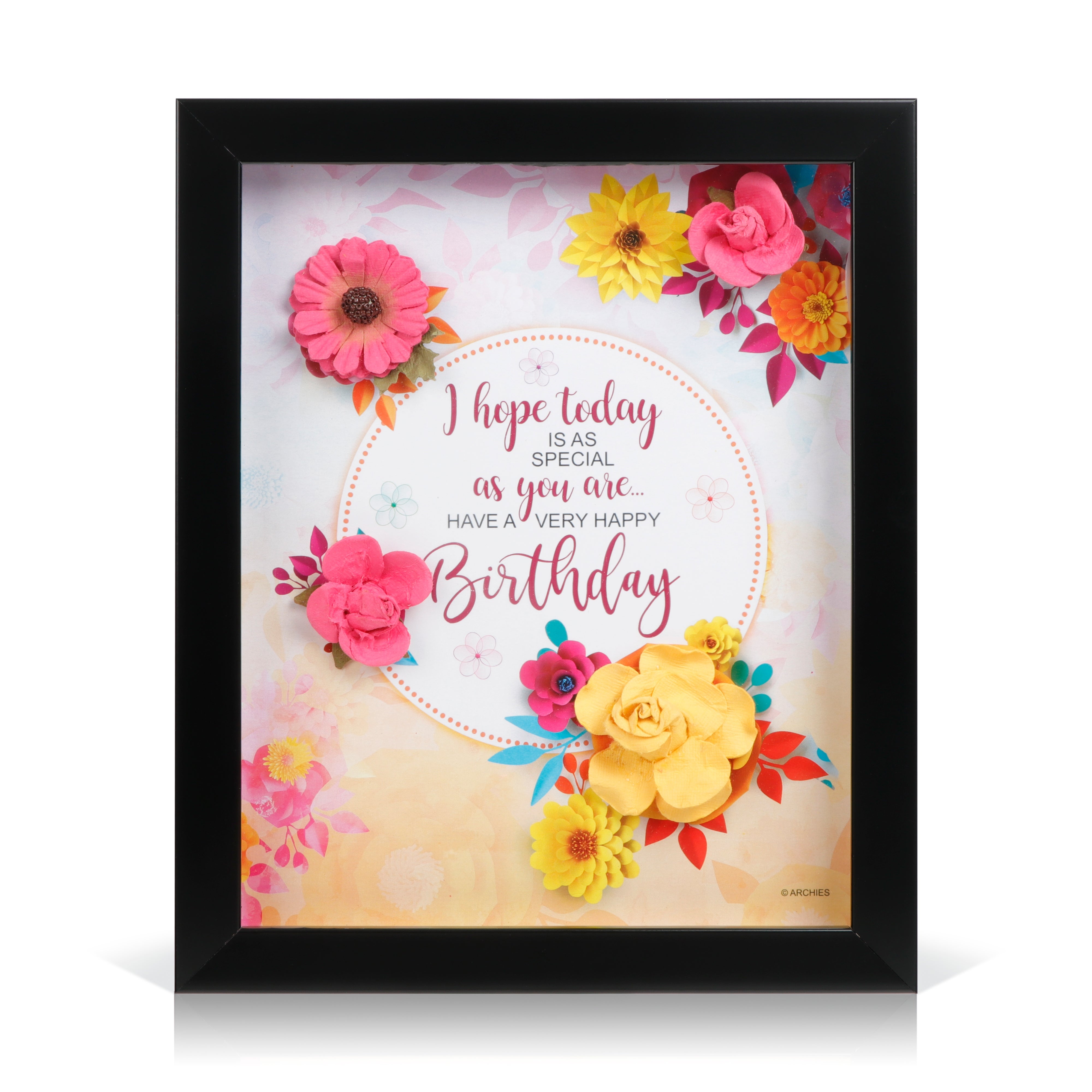 Archies KEEPSAKE QUOTATION - I HOPE TODAY IS AS ..... For gifting and Home décor