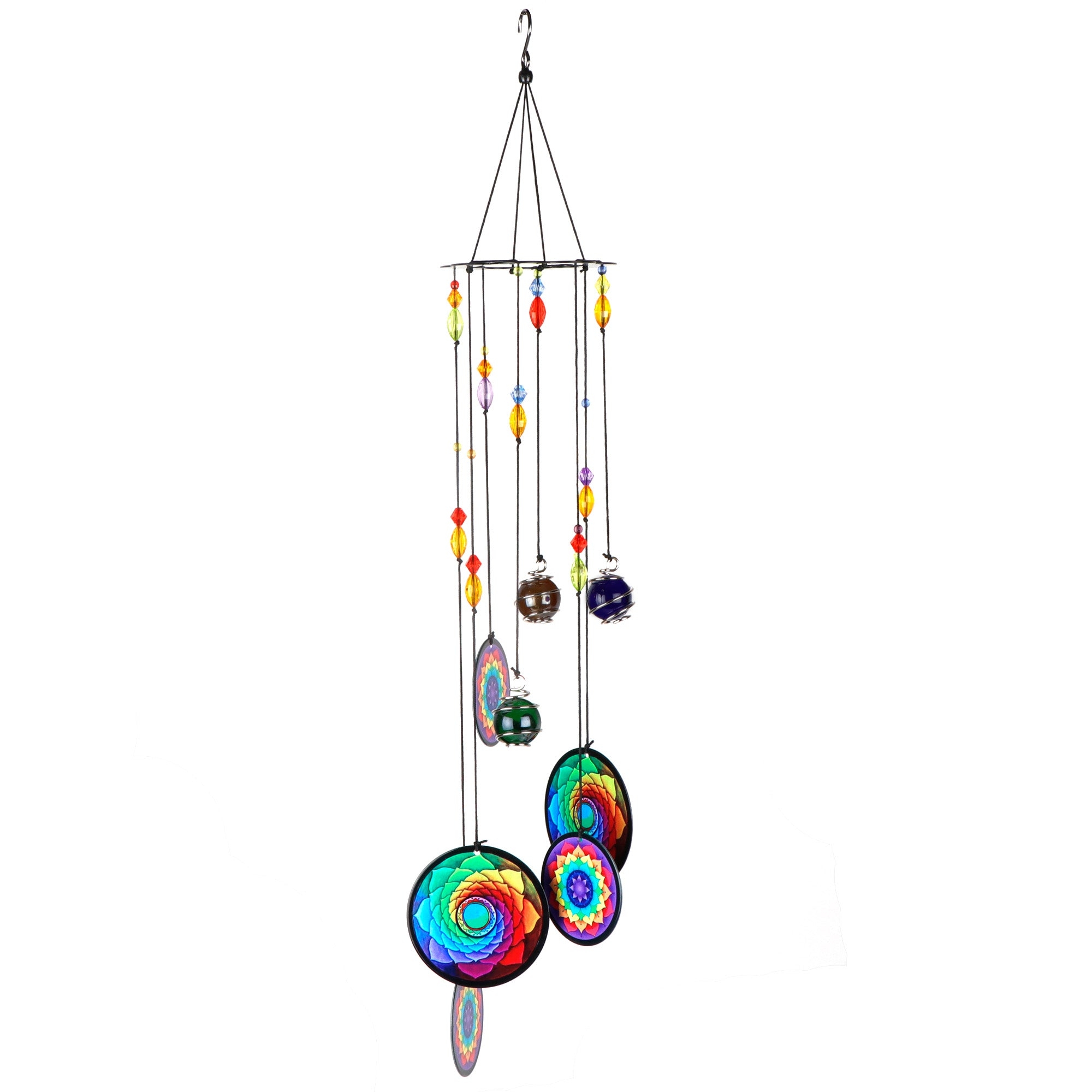 Archies KEEPSAKE Wind Chimes with 4 Metal Bells with Door Hanger Wall wind chain 55CM Multicolor