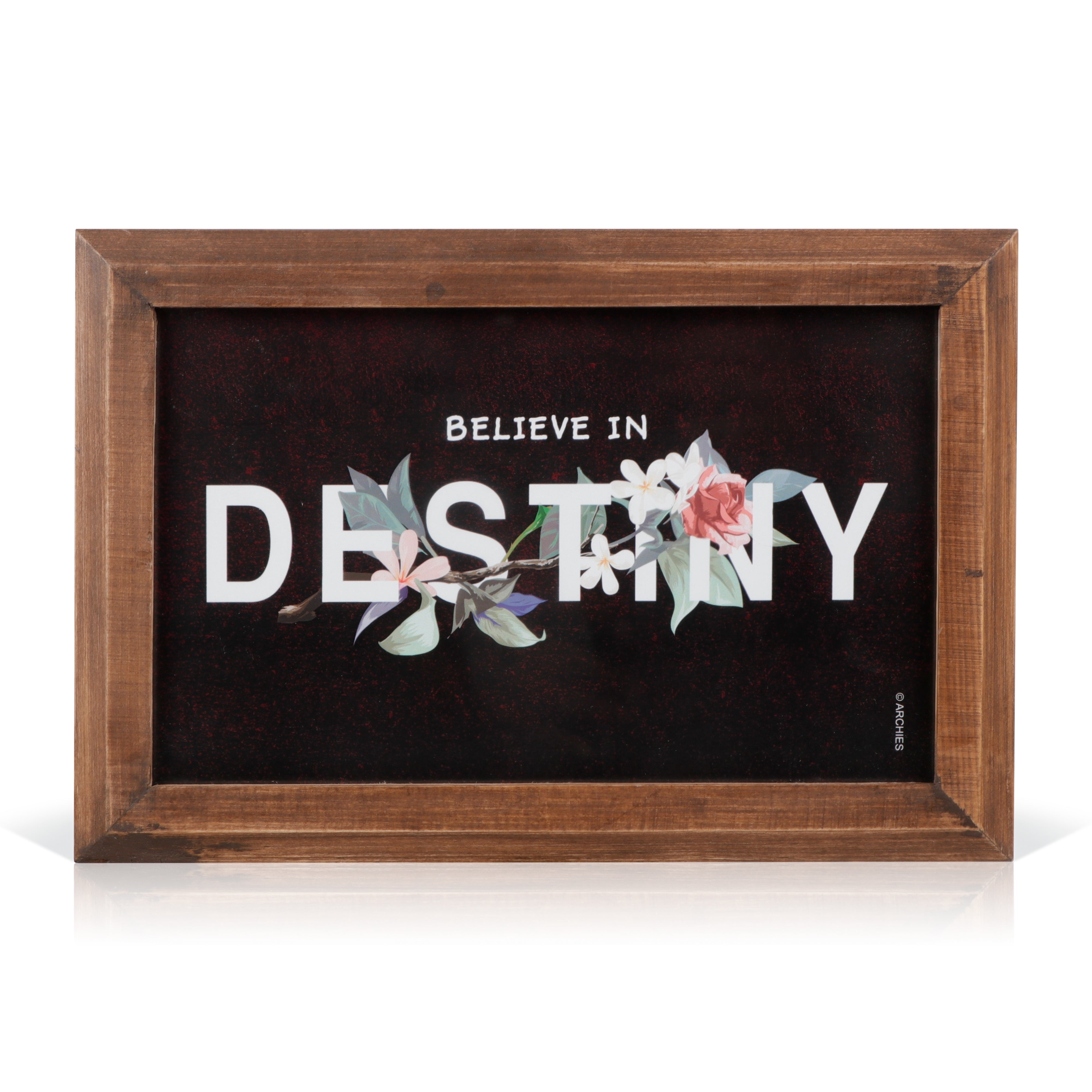 Archies KEEPSAKE QUOTATION- BELIVE IN DESTINY For gifting and Home décor