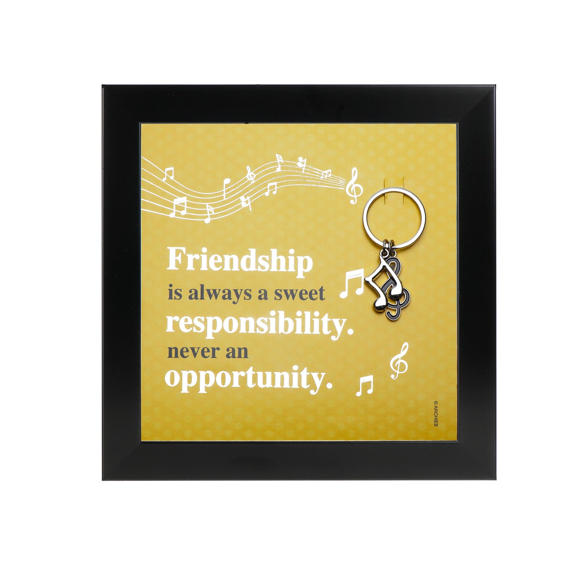 Archies | Archies KEEPSAKE QUOTATION- FRIENDSHIP IS ALWAYS SWEET For gifting and Home décor