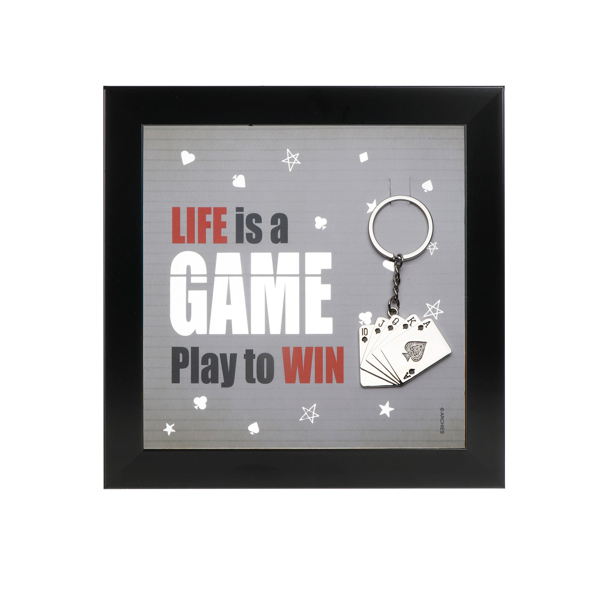 Archies | Archies KEEPSAKE QUOTATION-LIFE IS A GAME PLAY For gifting and Home décor