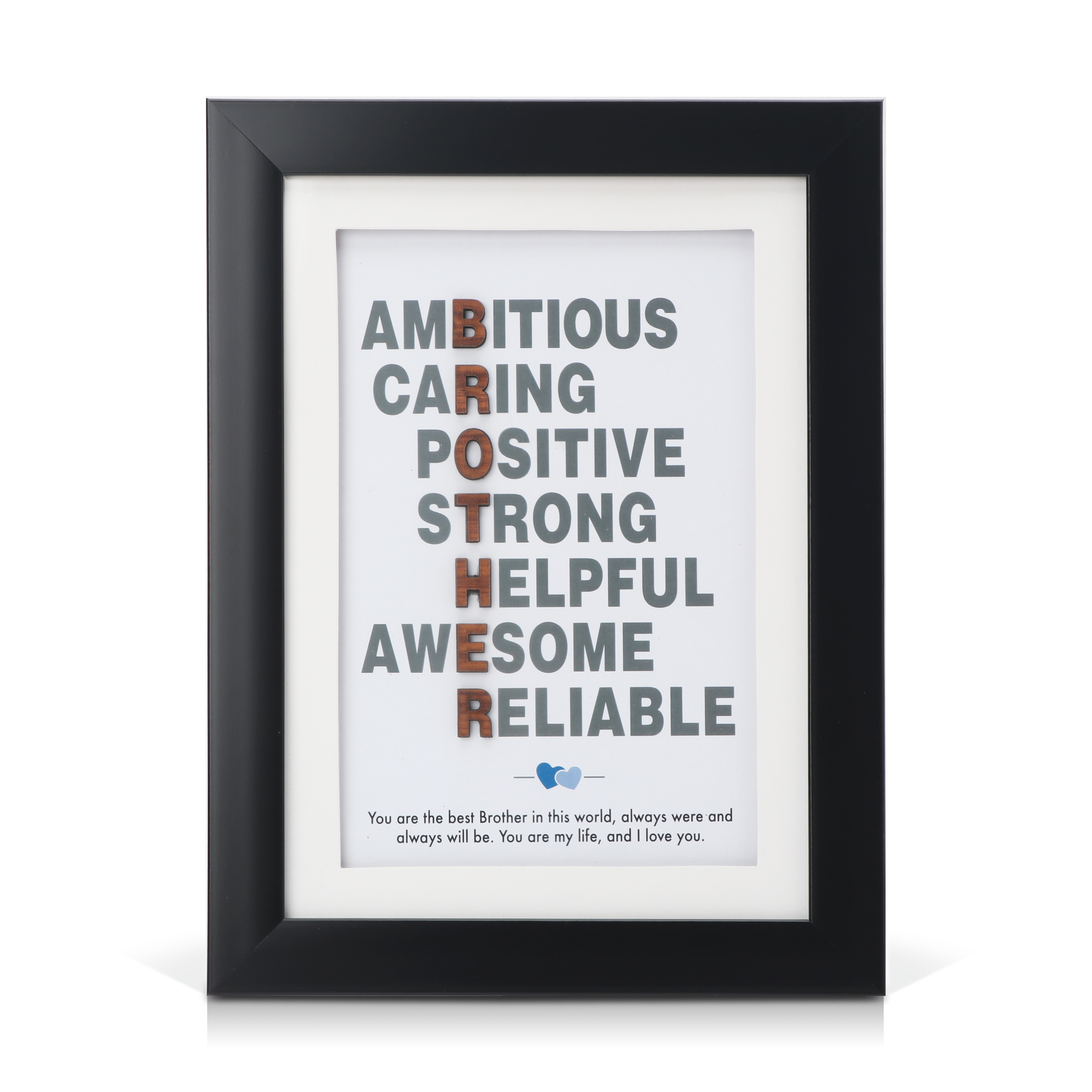 Archies | Archies Quotation Photo Frame with Greeting Card for Brother