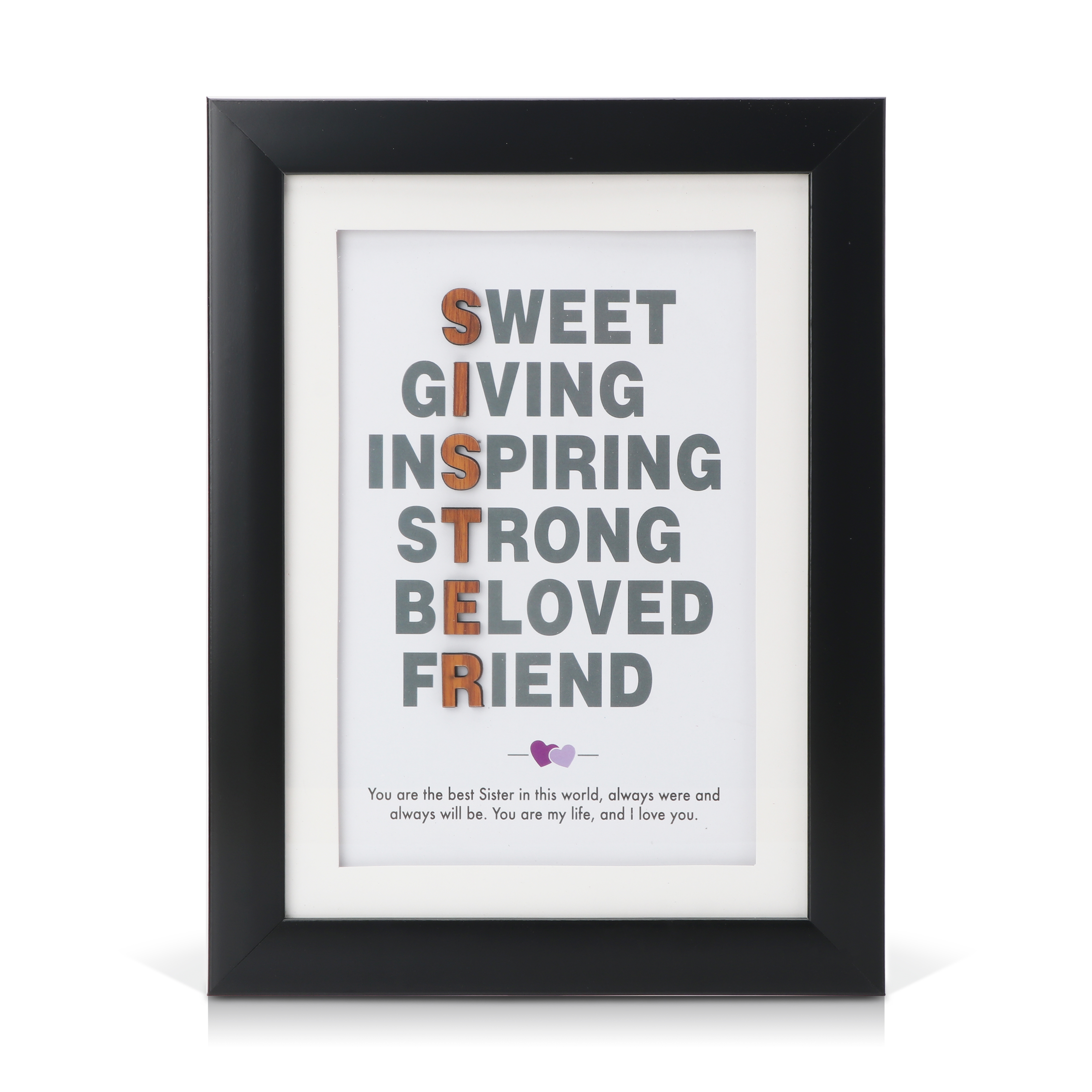 Archies | Archies Quotation Photo Frame with Greeting Card for Sister