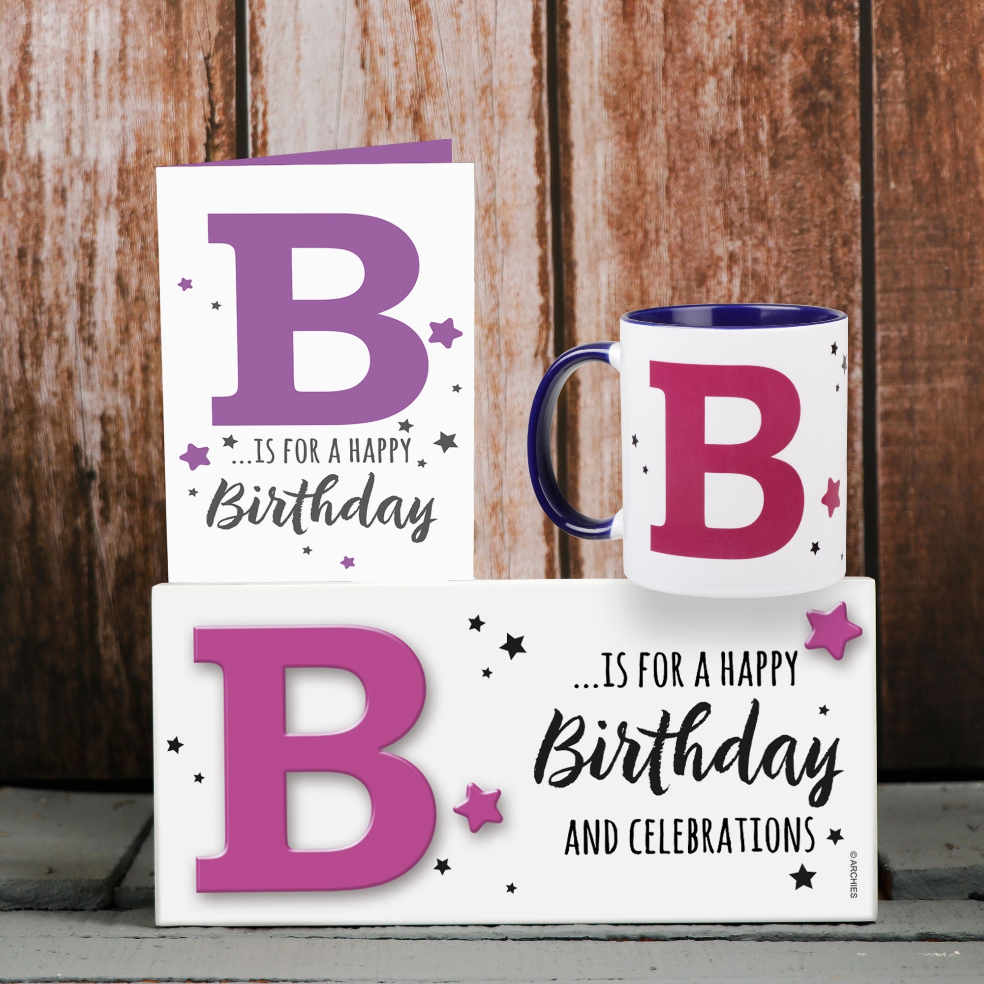 Archies KEEP SAKE Birthday Gift Combo with Ceramic Mug and Elevated Initial Quotation - with a FREE GREETING CARD