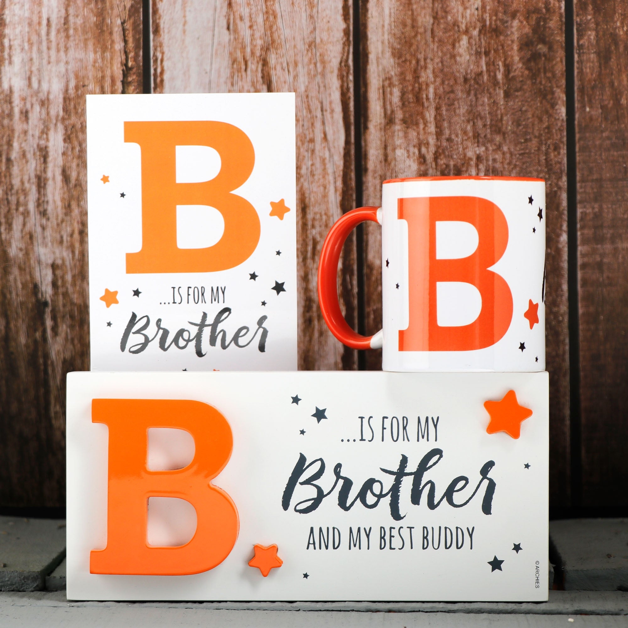 Archies | Archies KEEP SAKE Brother Gift Combo with Ceramic Mug and Elevated Initial Quotation - with a FREE GREETING CARD