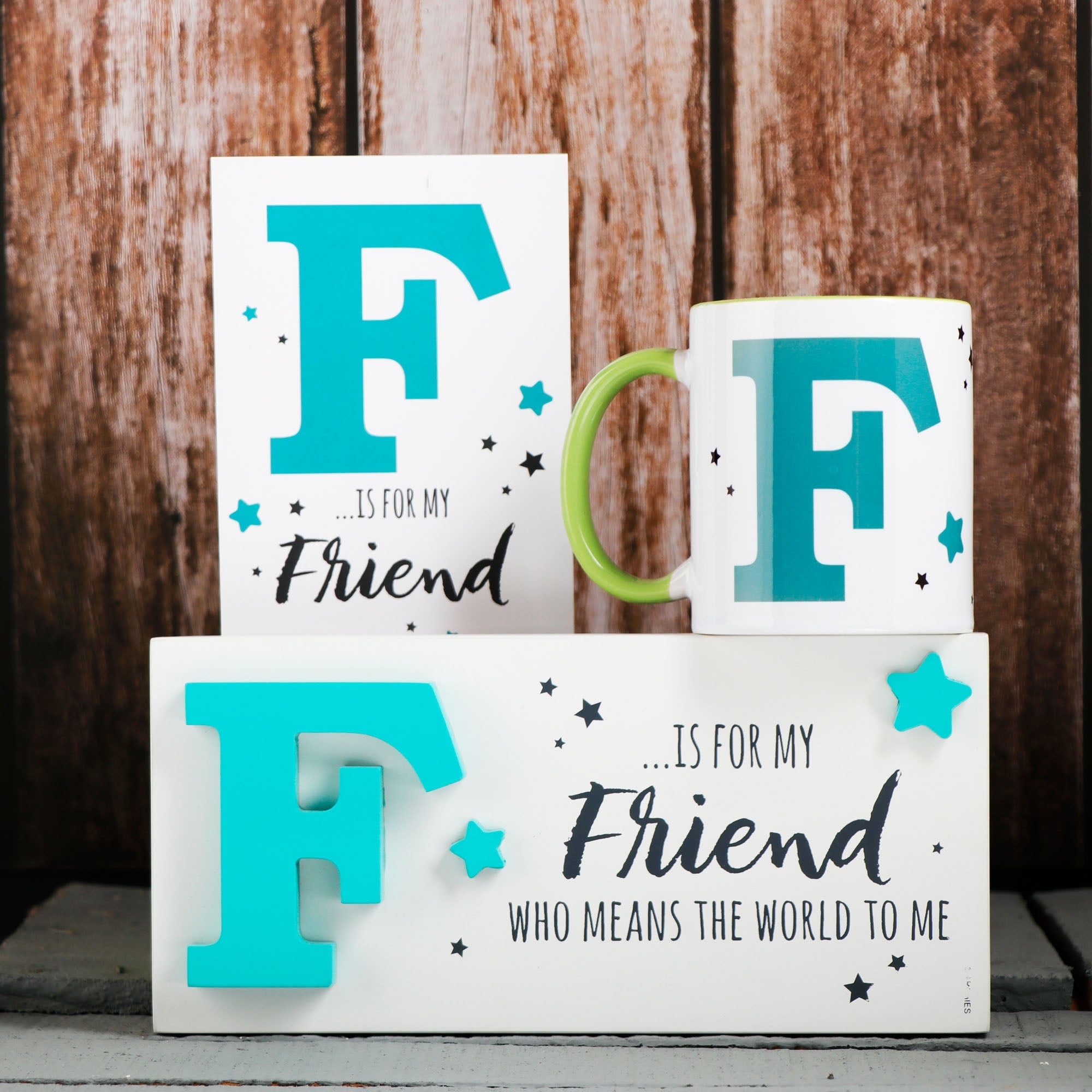 Archies KEEP SAKE Friends Gift Combo with Ceramic Mug and Elevated Initial Quotation - with a FREE GREETING CARD
