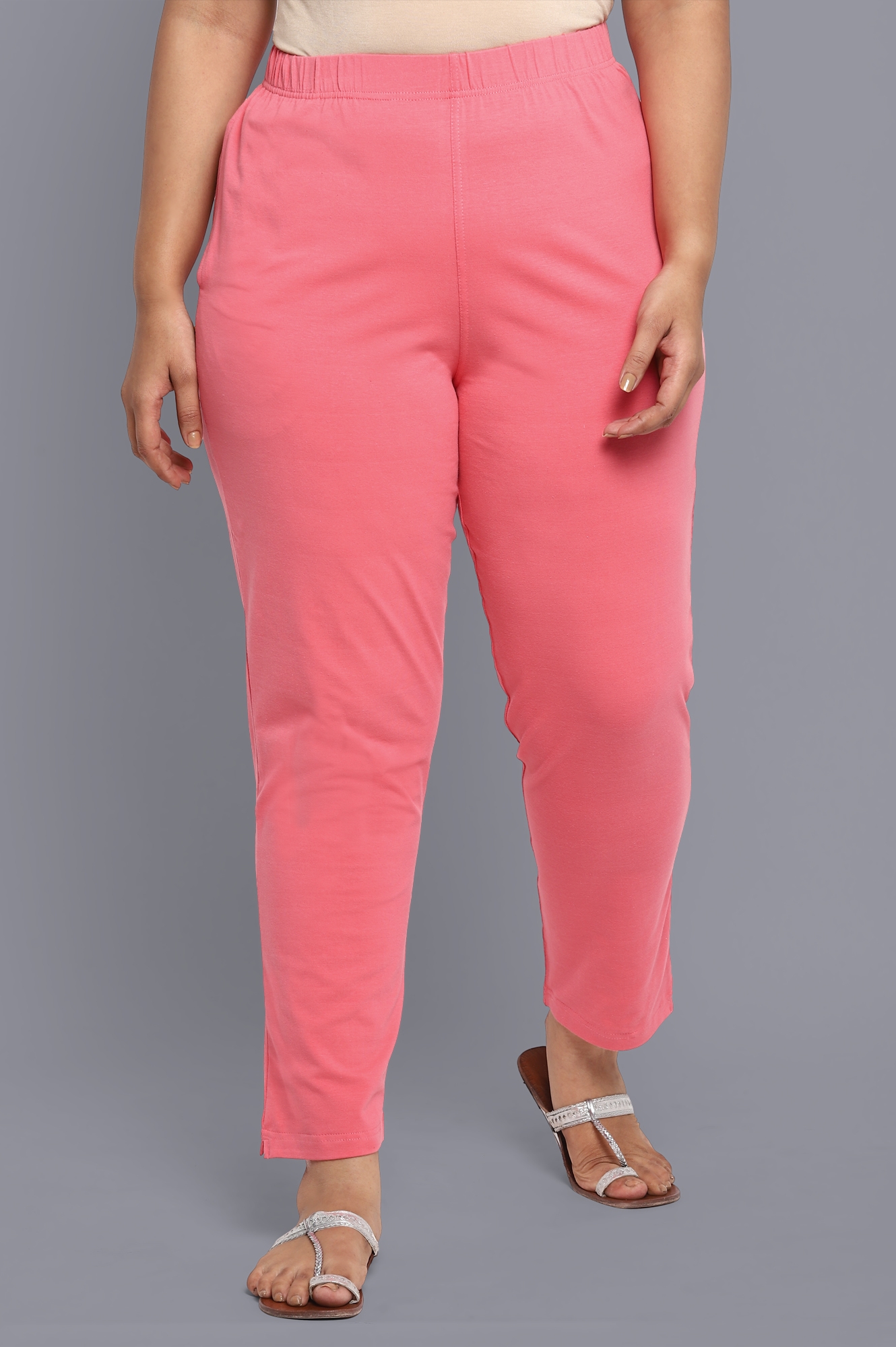 Aurelia | Pink Solid Pants