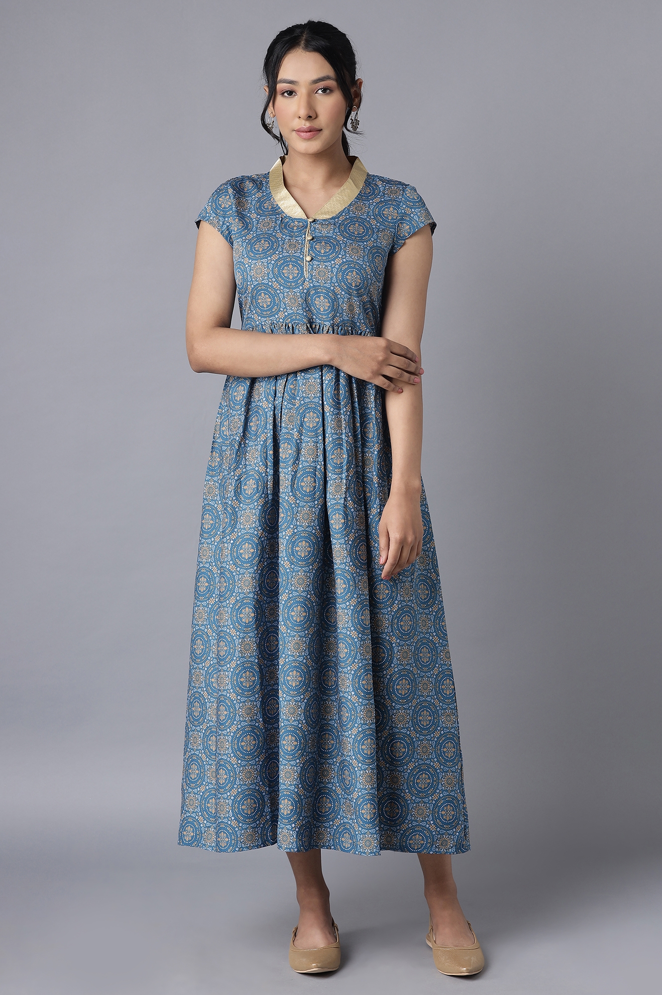Aurelia | Aure By Aurelia Blue Ethnic Dress