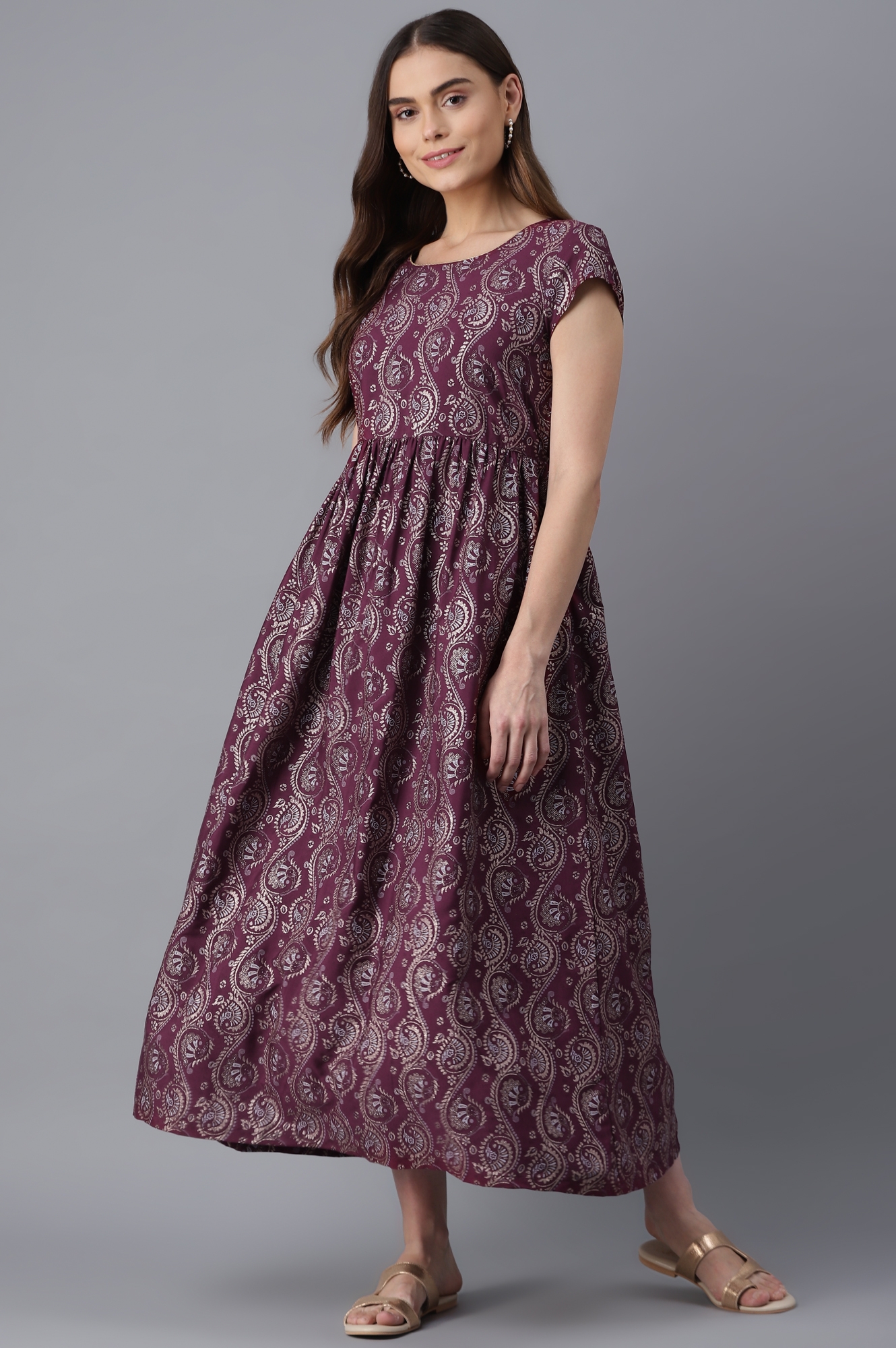 Aurelia | Aure By Aurelia Purple Ethnic Dress