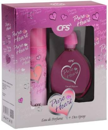 CFS | CFS Pure Heart Pink 100Ml Perfume With 200Ml Pure Heart Pink Deodorant | Long Lasting Best Perfume & Deodorant  (2 Items In The Set)