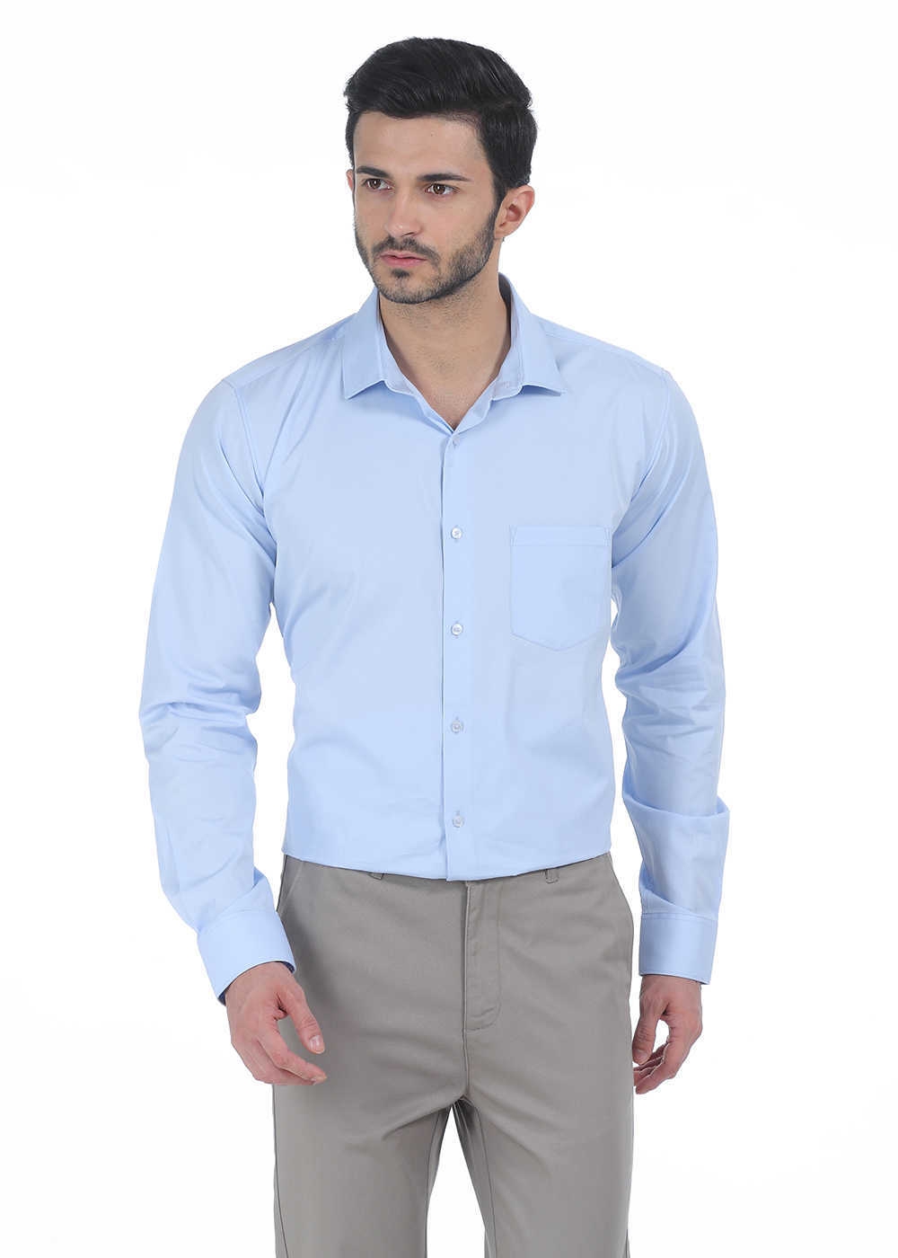 Basics | Basics Slim Fit Skyway Giza Shirt