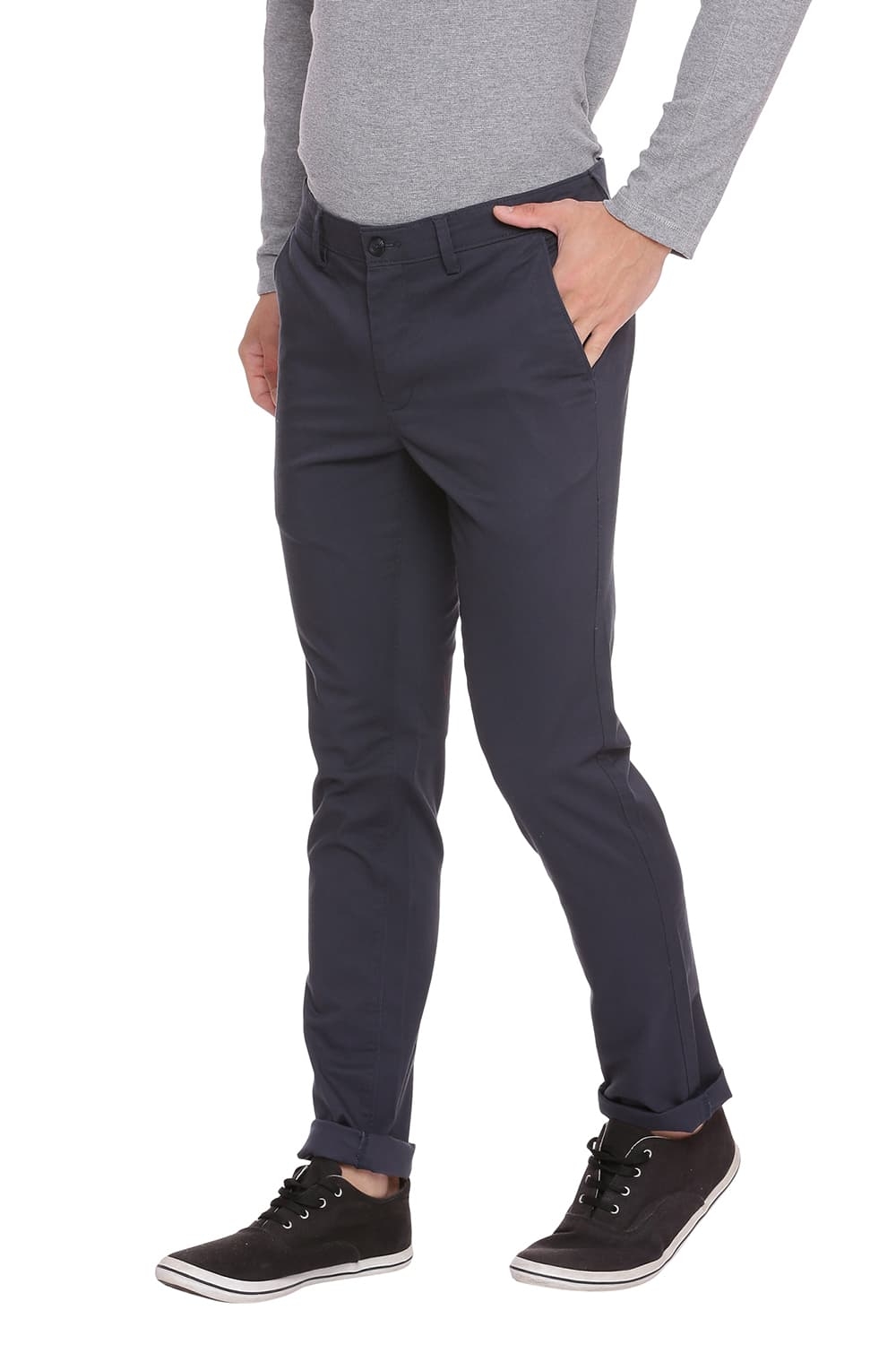 BASICS | Basics Skinny Fit Midnight Navy Stretch Trouser