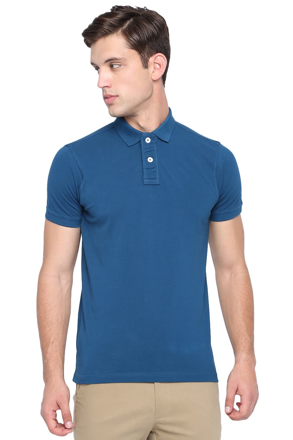 Basics | Basics Muscle Fit Moroccan Blue Polo T Shirt