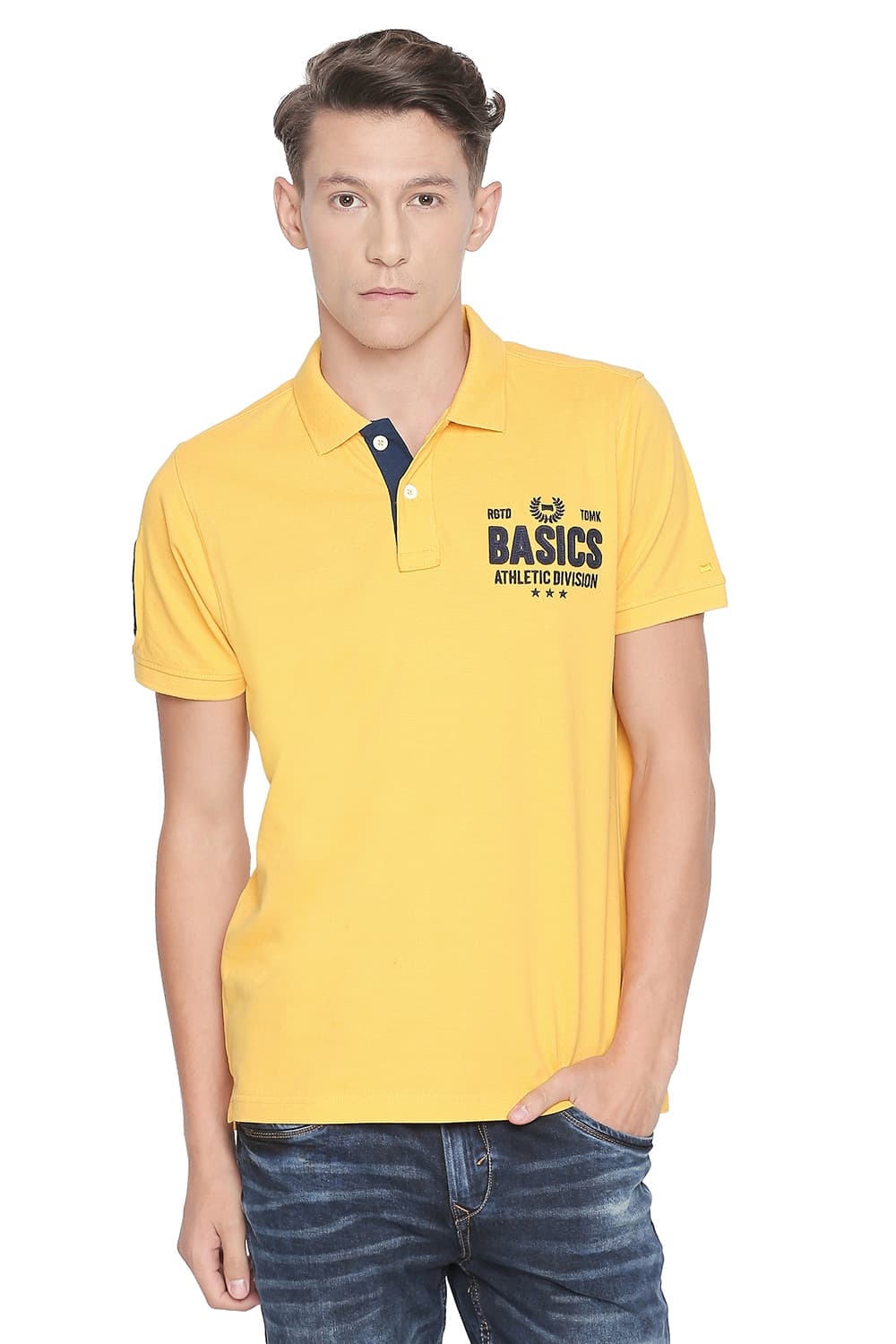 Basics | Basics Muscle Fit Banana Polo T Shirt