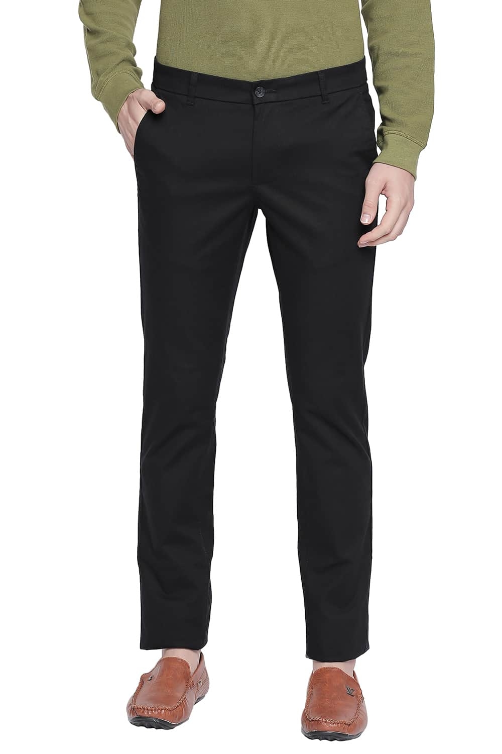 Basics | Basics Tapered Fit Stretch Limo Stretch Trouser