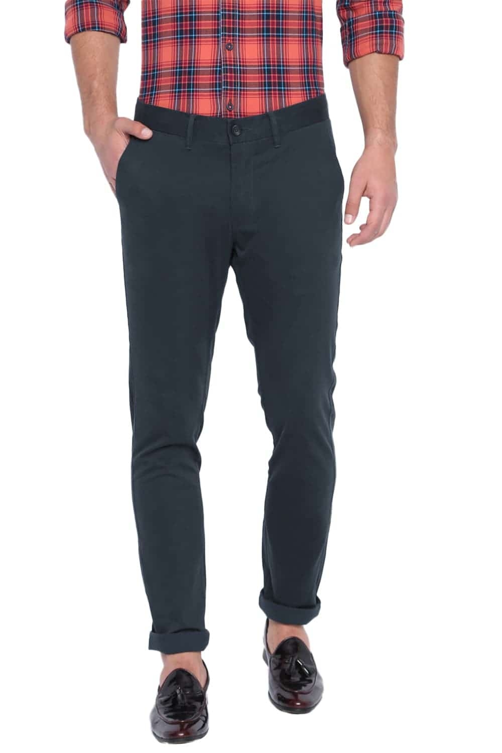 Basics | Basics Tapered Fit Orion Blue Stretch Trouser