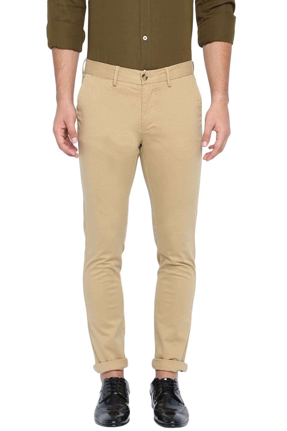 BASICS | Basics Tapered Fit Taos Taupe Stretch Trouser