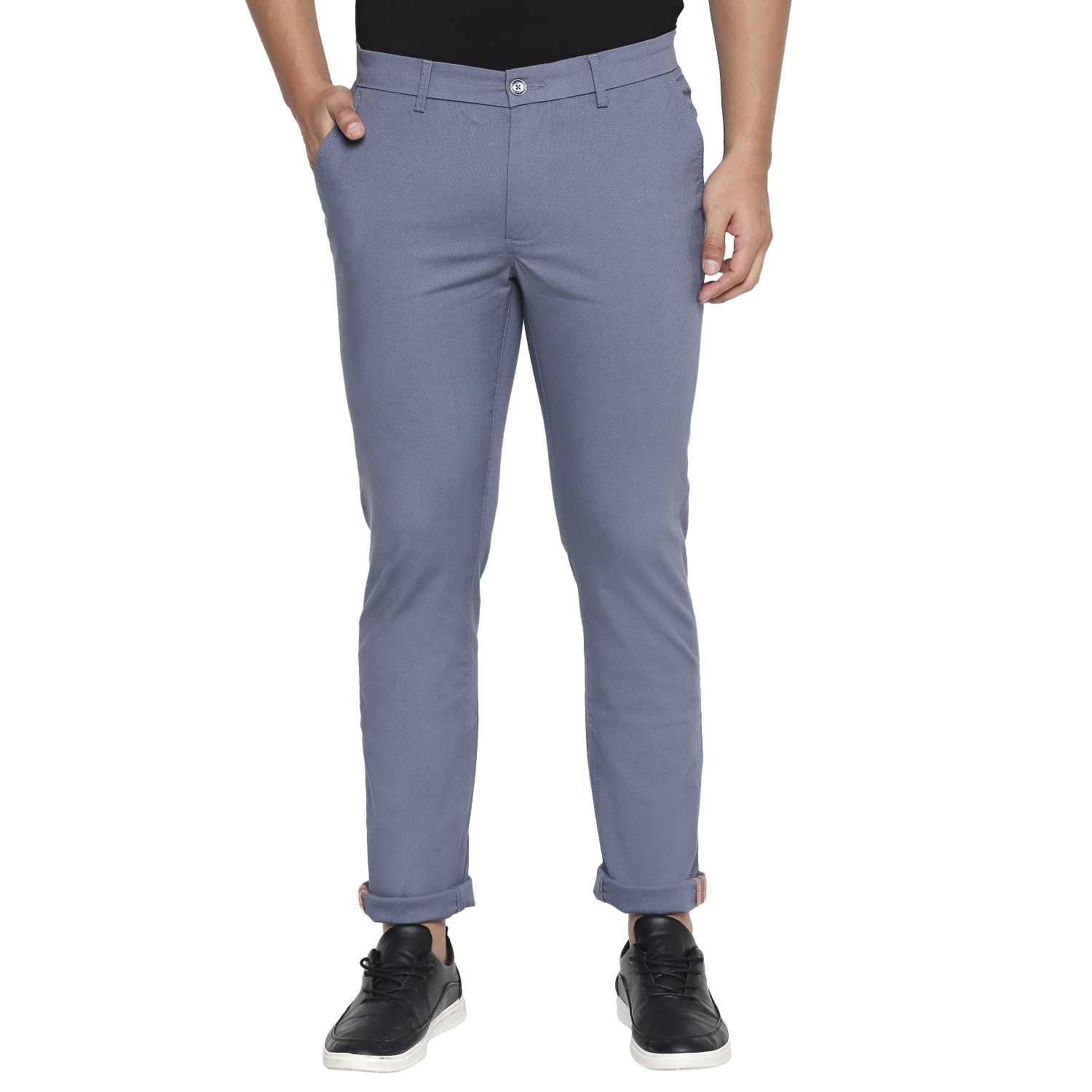 Basics | Basics Tapered Fit Blue Mirage Stretch Trouser