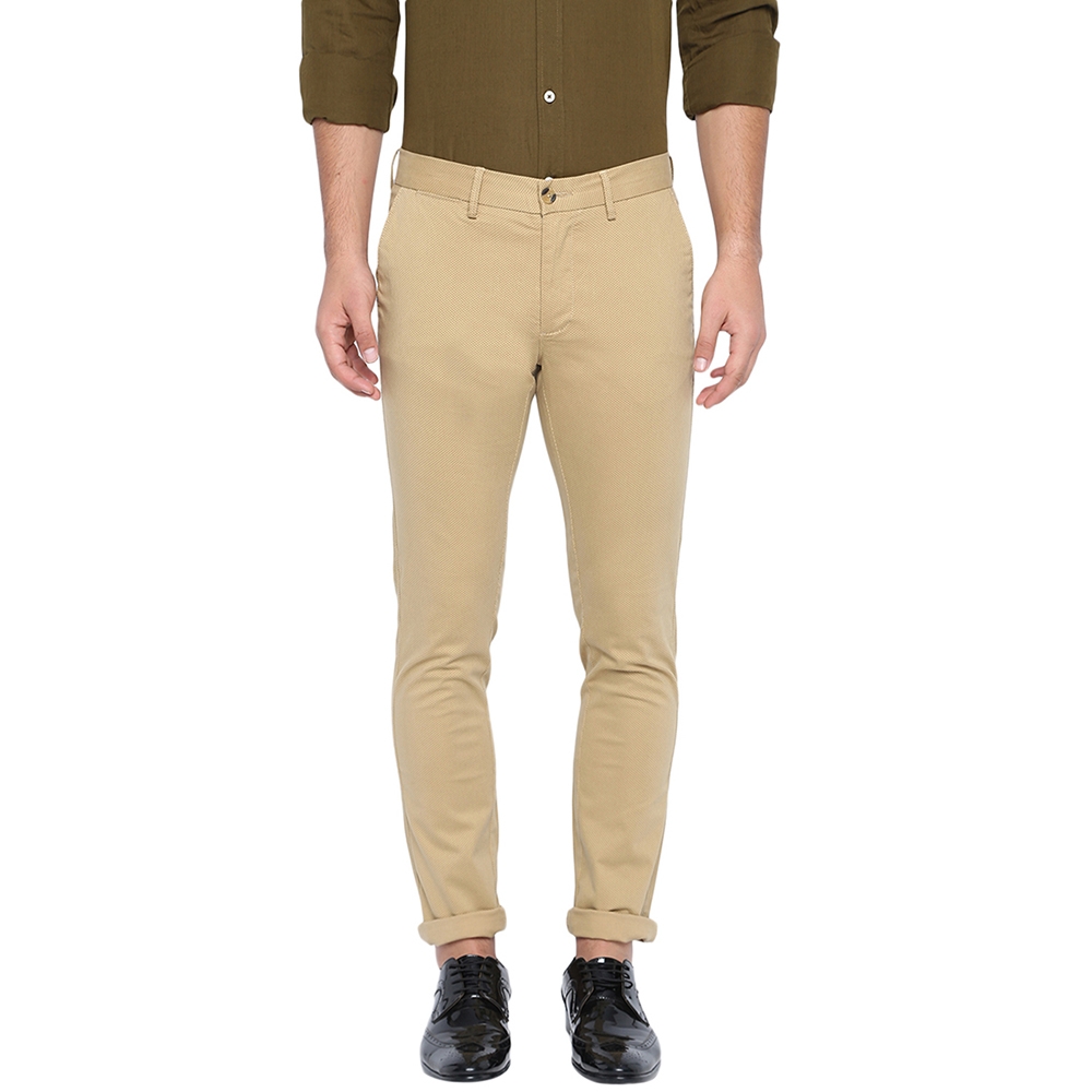 Basics Skinny Fit Taos Taupe Stretch Trouser