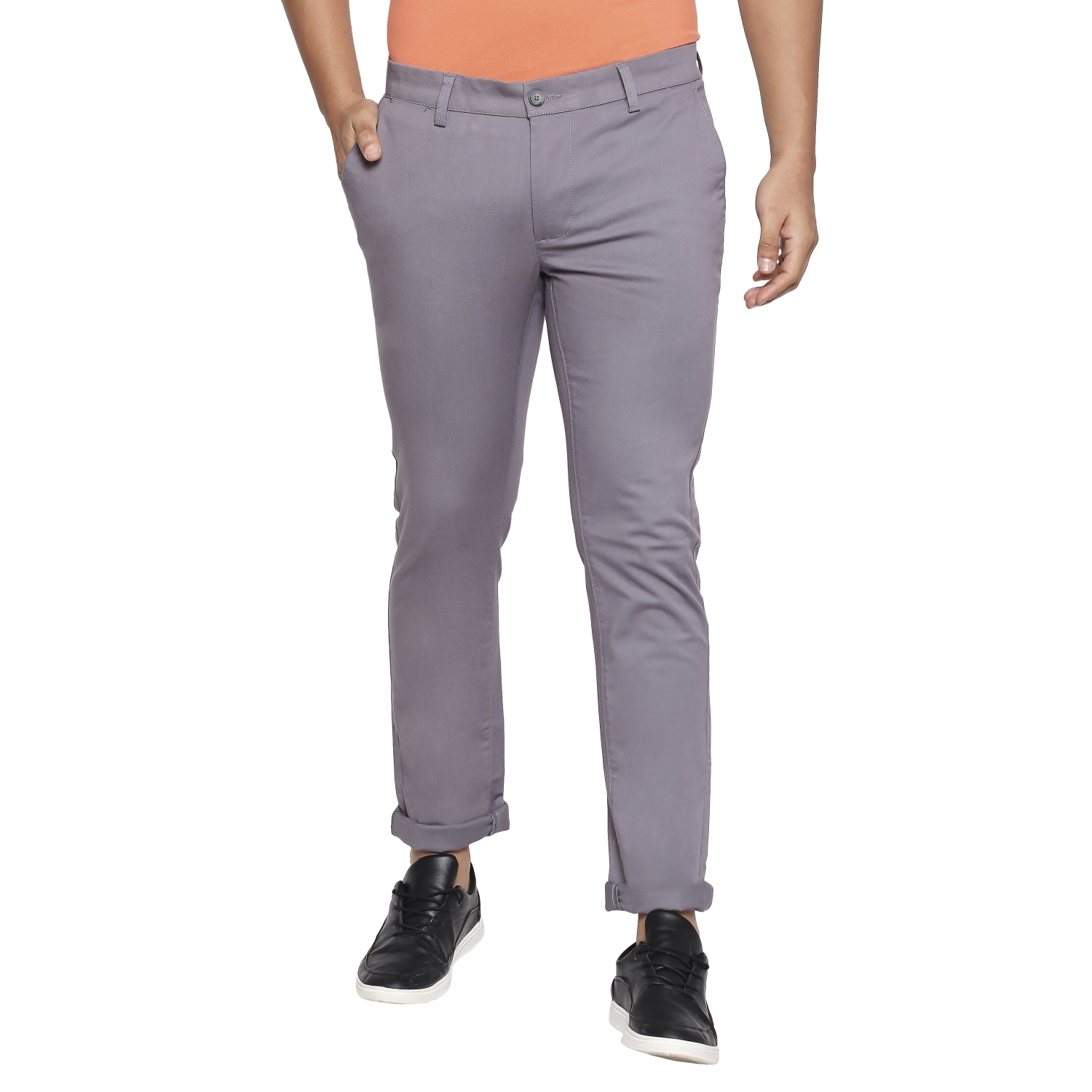Basics | Basics Tapered Fit Street Grey Stretch Trouser