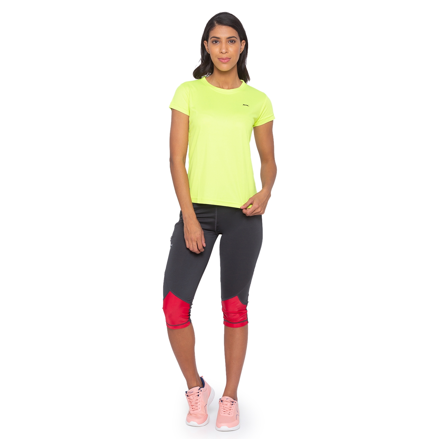 Black Panther Womens Lime Regular Fit Tshirts